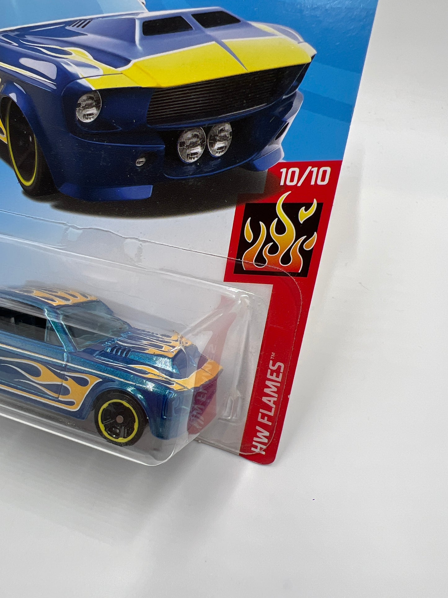 2019 Hot Wheels Flames #33 67 Shelby GT-500 Blue