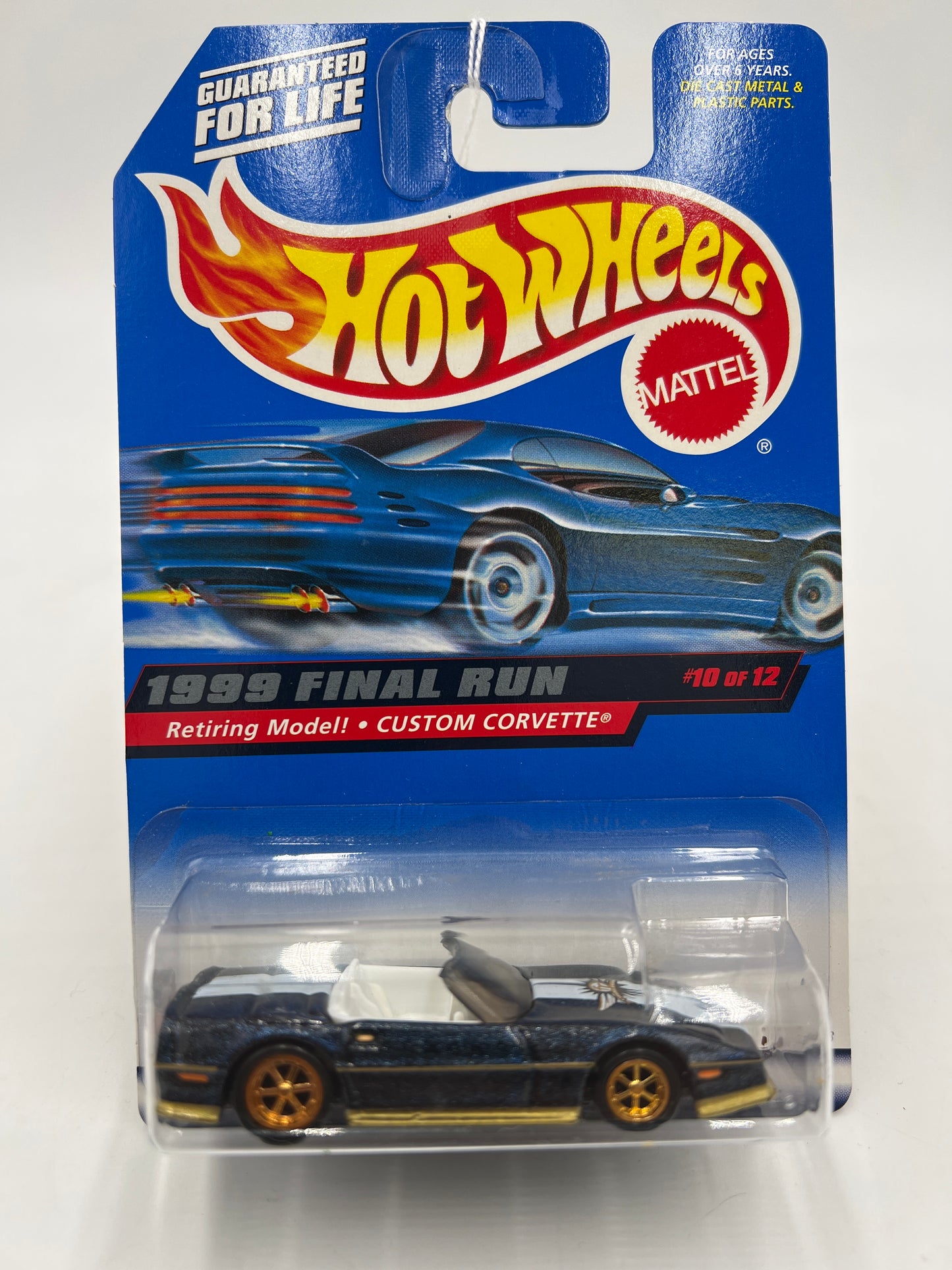 1999 Hot Wheels Final Run Series #10 Custom Corvette Blue 9A