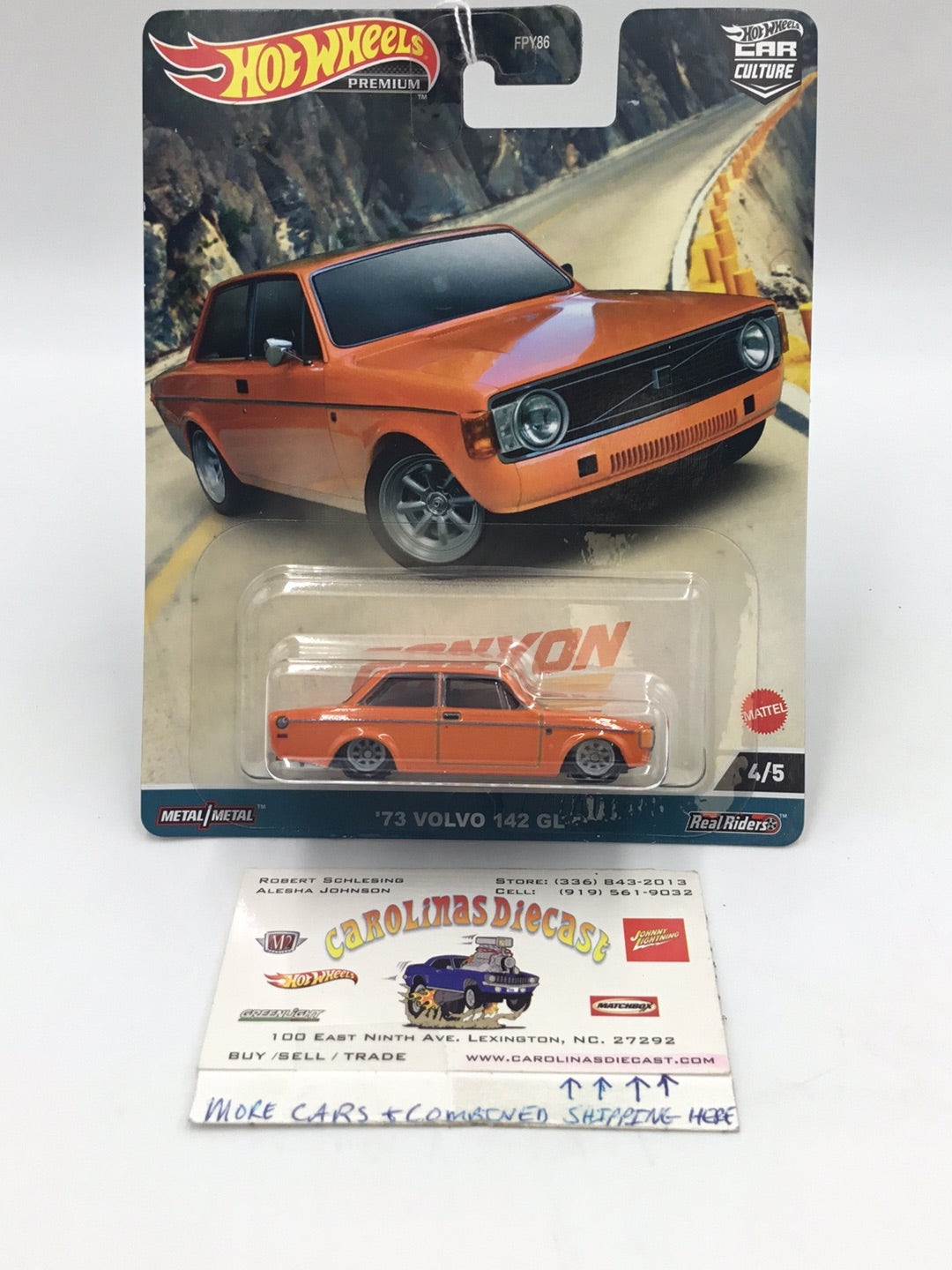 2023 Hot wheels car culture Canyon Warriors #4 73 Volvo 142 GL 4/5 253F