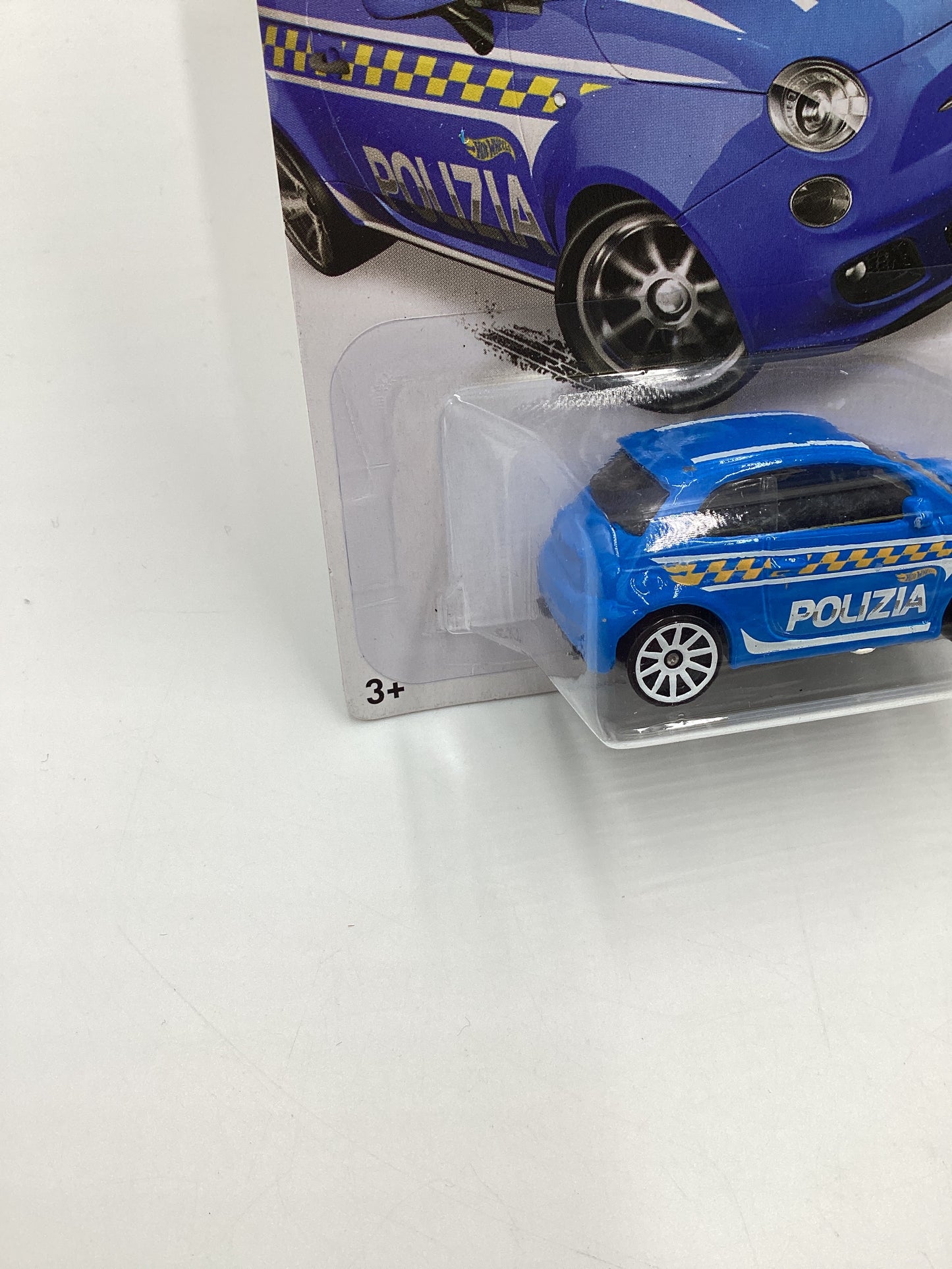 2015 Hot wheels HW City #50 Blue Fiat 500 64A