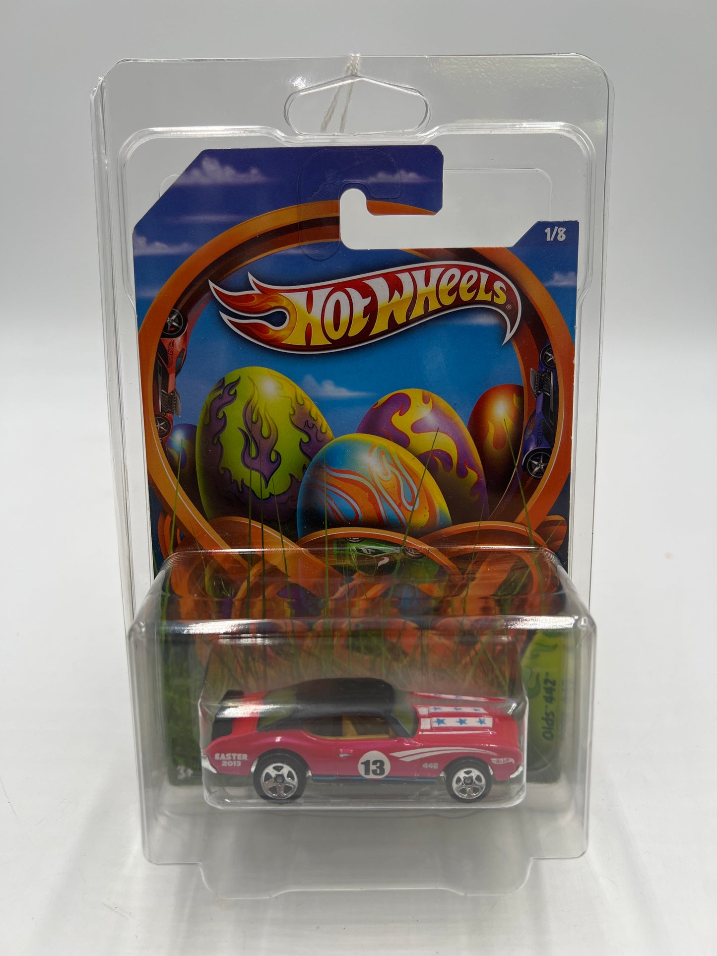 2013 Hot Wheels Happy Easter #1 Olds 442 W/Protector