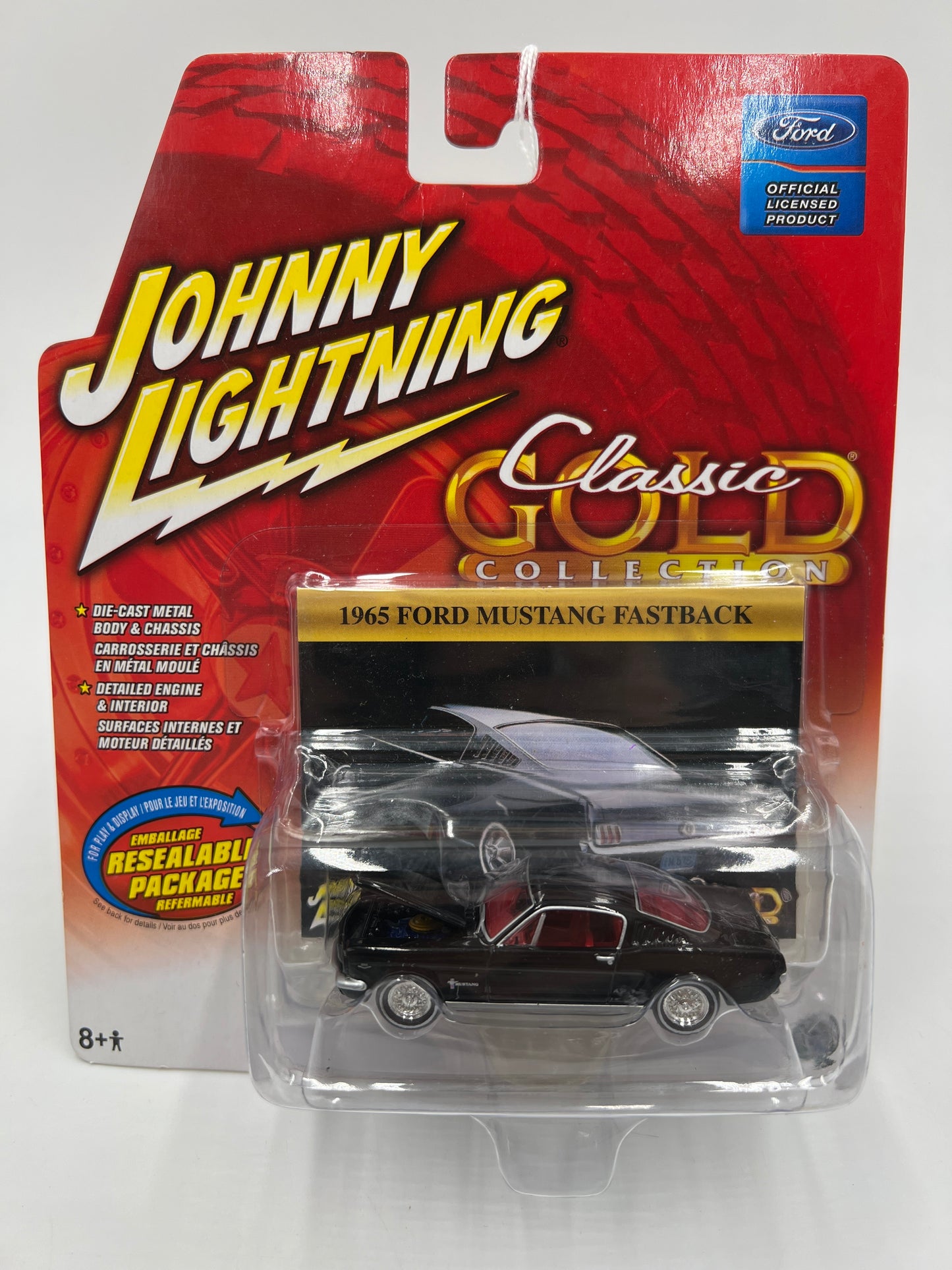Johnny Lightning Classic Gold Collection 1965 Ford Mustang Fastback Black 219C