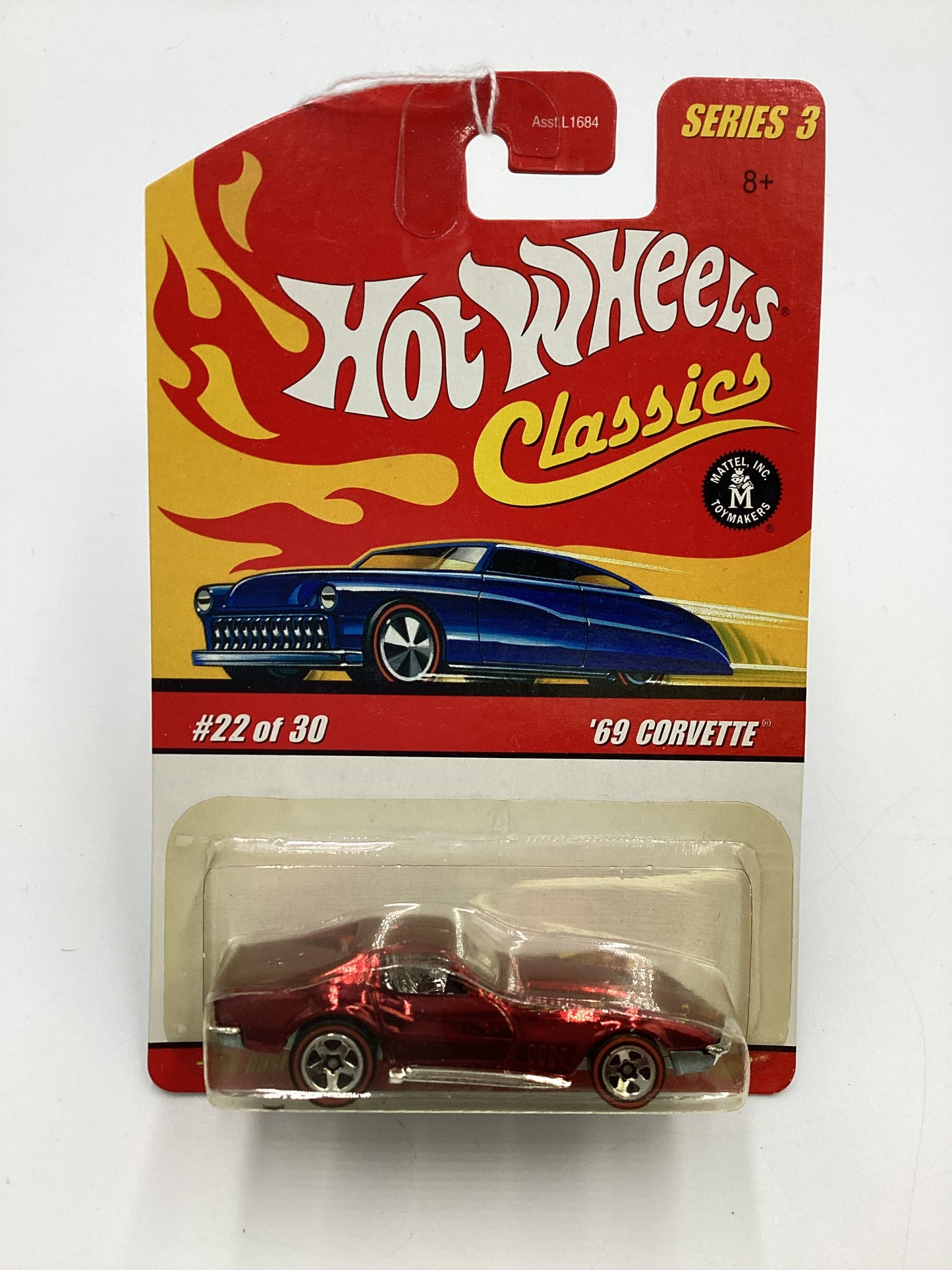 Hot wheels Classics Series 3 #22 69 Corvette Red SR