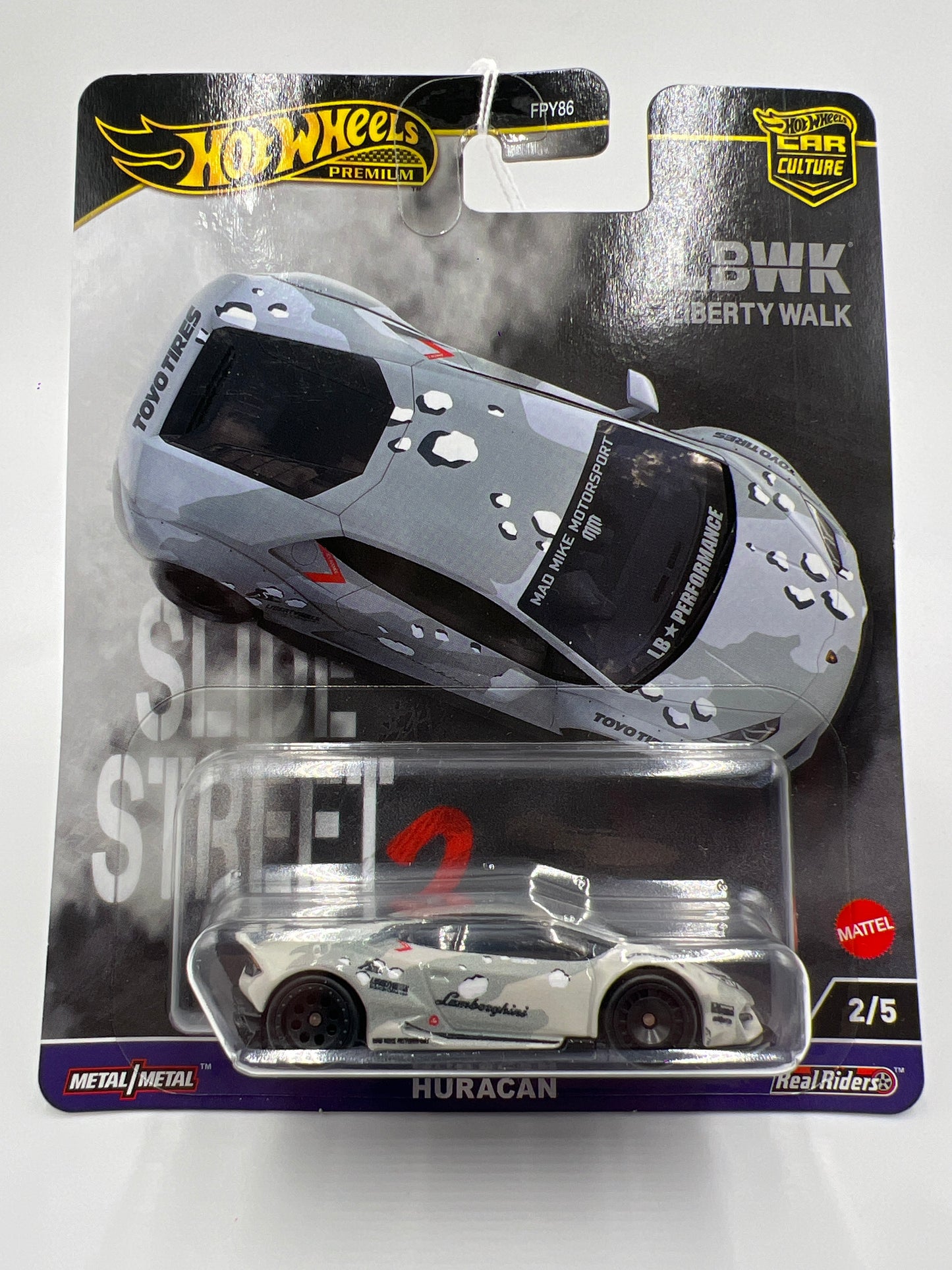 2024 Hot Wheels Car Culture Slide Street 2 #2 LB-Works Lamborghini Huracan Gray 245F