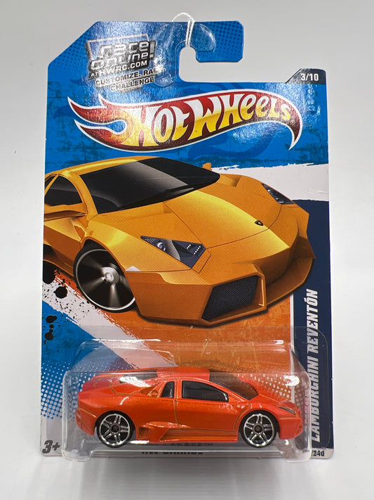 2010 Hot Wheels Garage  #71 Lamborghini Reventon Orange 102C