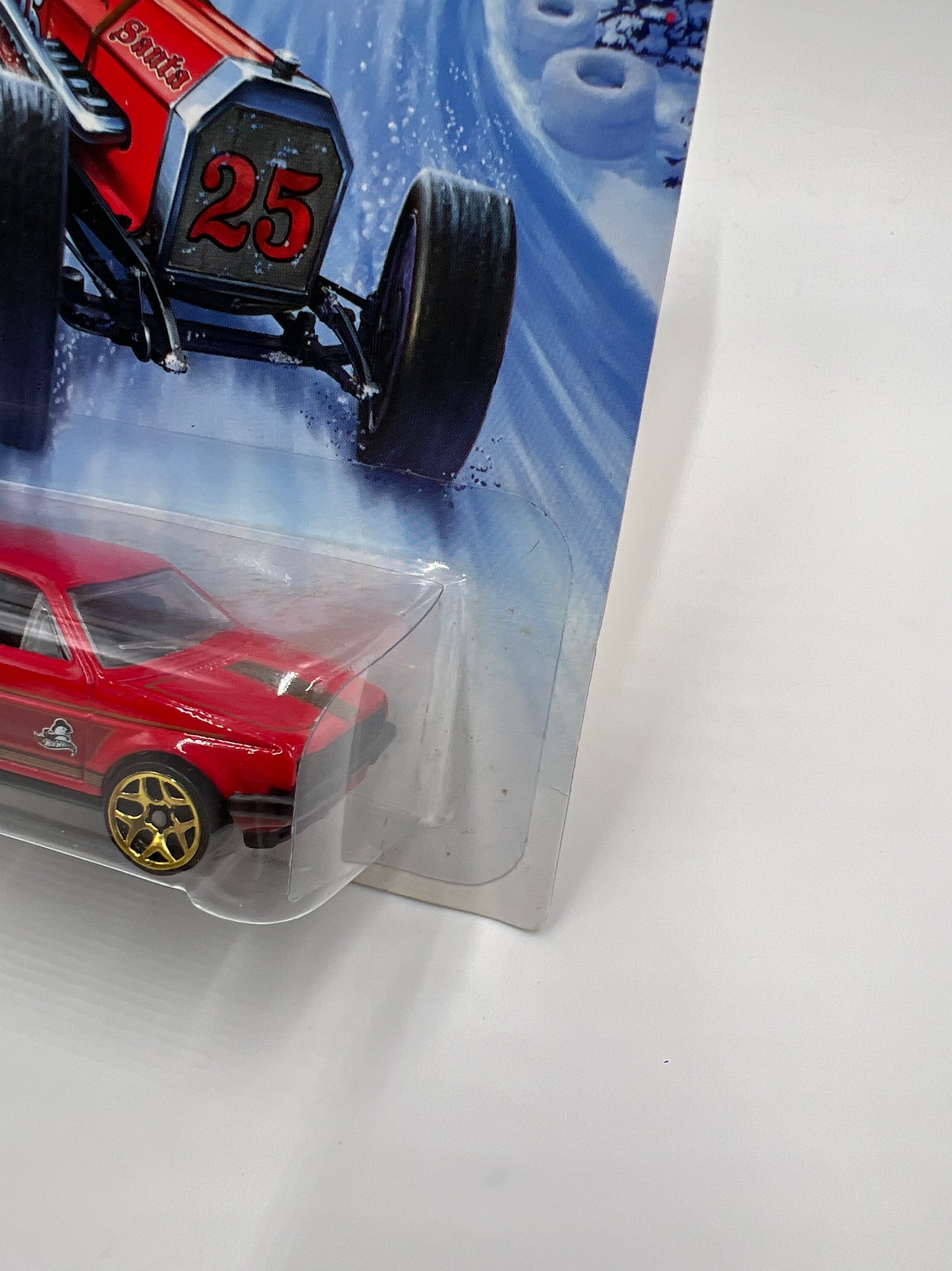 2014 Hot Wheels Holiday Hot Rods #8 Volkswagen Golf Red 158A