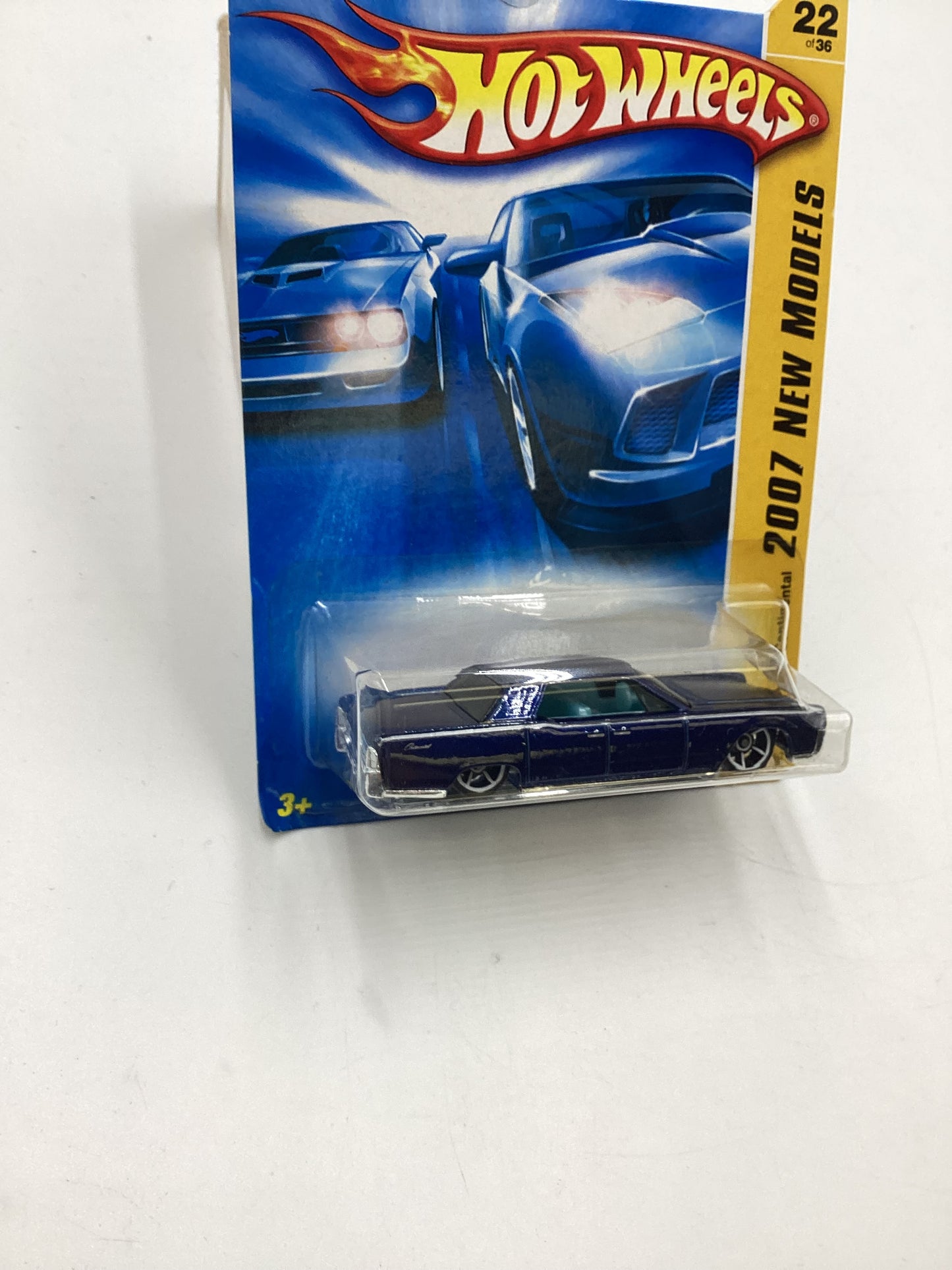 2007 Hot Wheels New Models #22 64 Lincoln Continental Dark Blue 47F