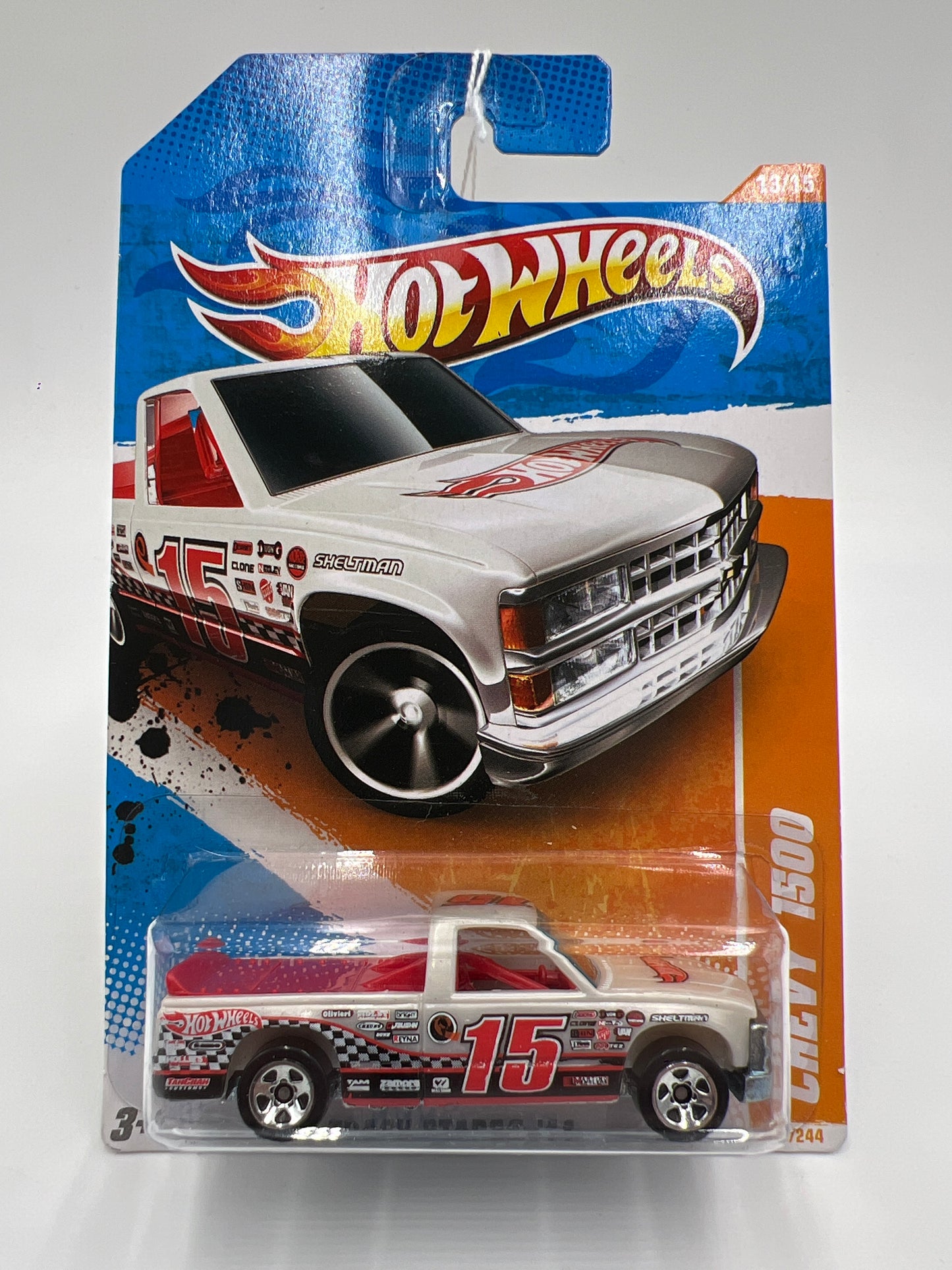 2011 Hot Wheels Track Stars #78 Chevy 1500 White 13B