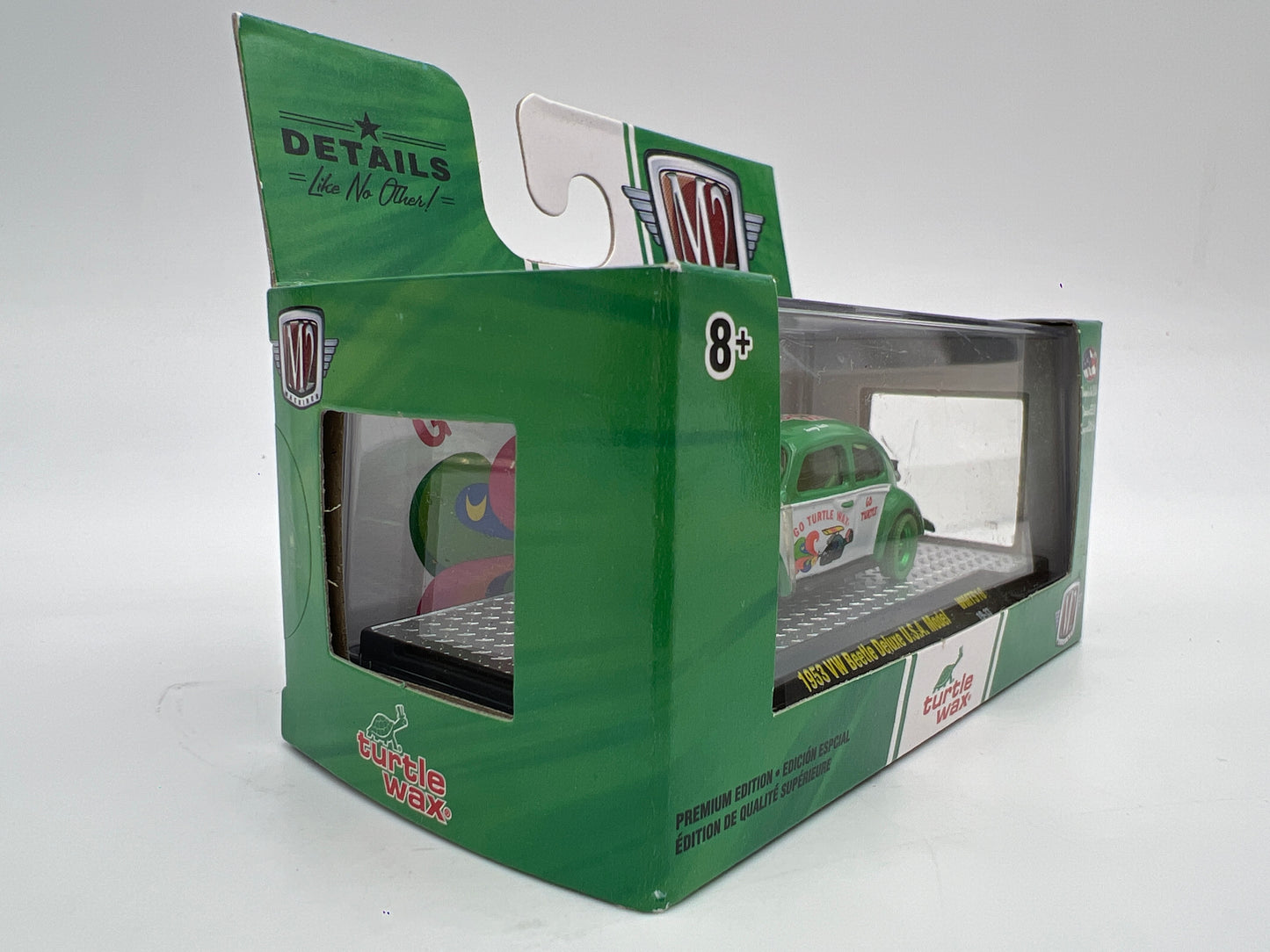 M2 Machines WMTS10 Walmart CHASE Turtle Wax 1953 VW Beetle Deluxe USA Model
