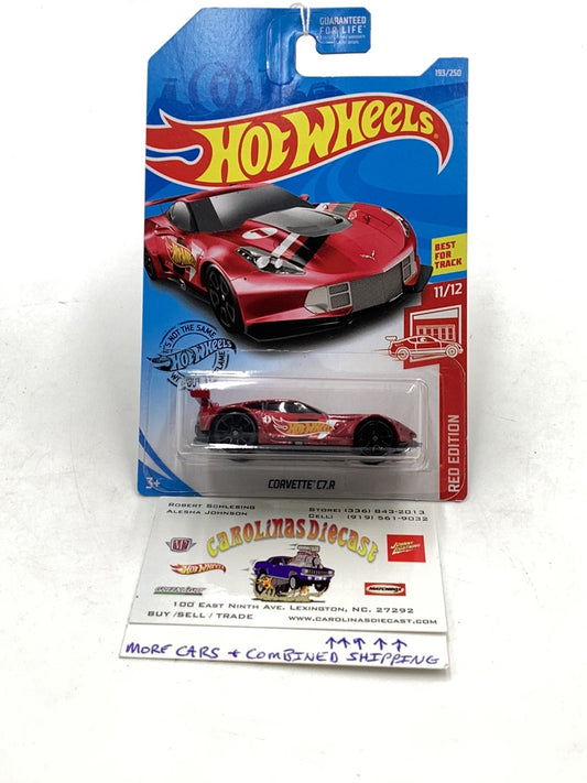 2019 hot wheels #193 Corvette C7.R Red Edition