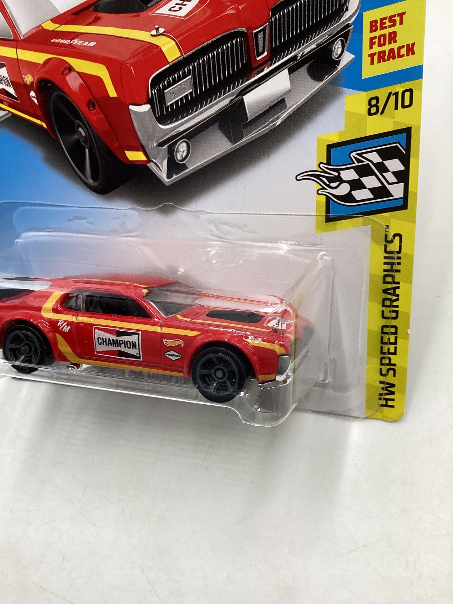 2018 Hot Wheels #106 Red 68 Mercury Cougar 36H