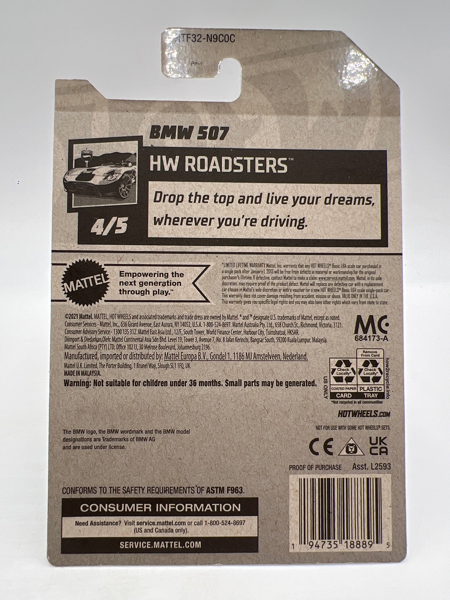 2024 Hot Wheels Factory Sealed Super Treasure Hunt #67 BMW 507 Gold W/Protector