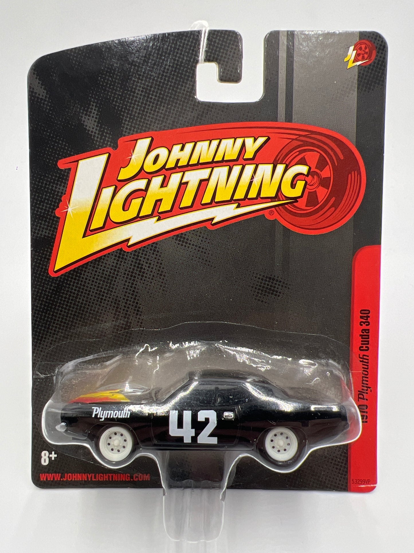 Johnny Lightning 1970 Plymouth Cuda 340 #42 Black 227F