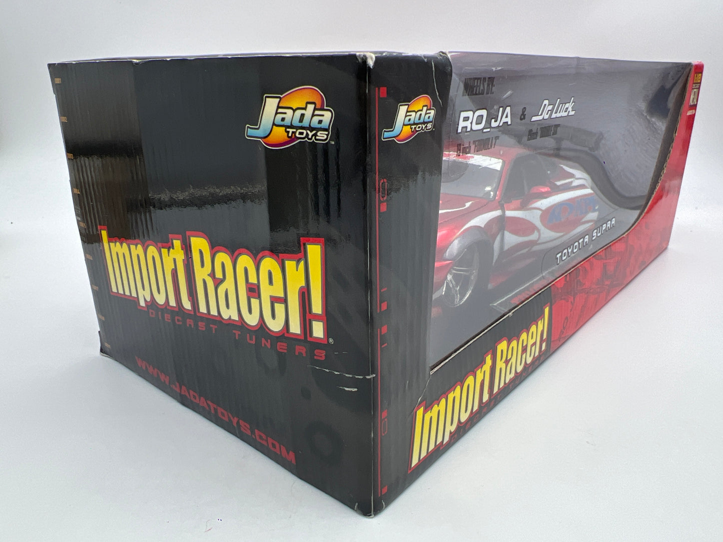 Jada 1:18 Scale Import Racer Toyota Supra Red W/Extra Wheels & Hood