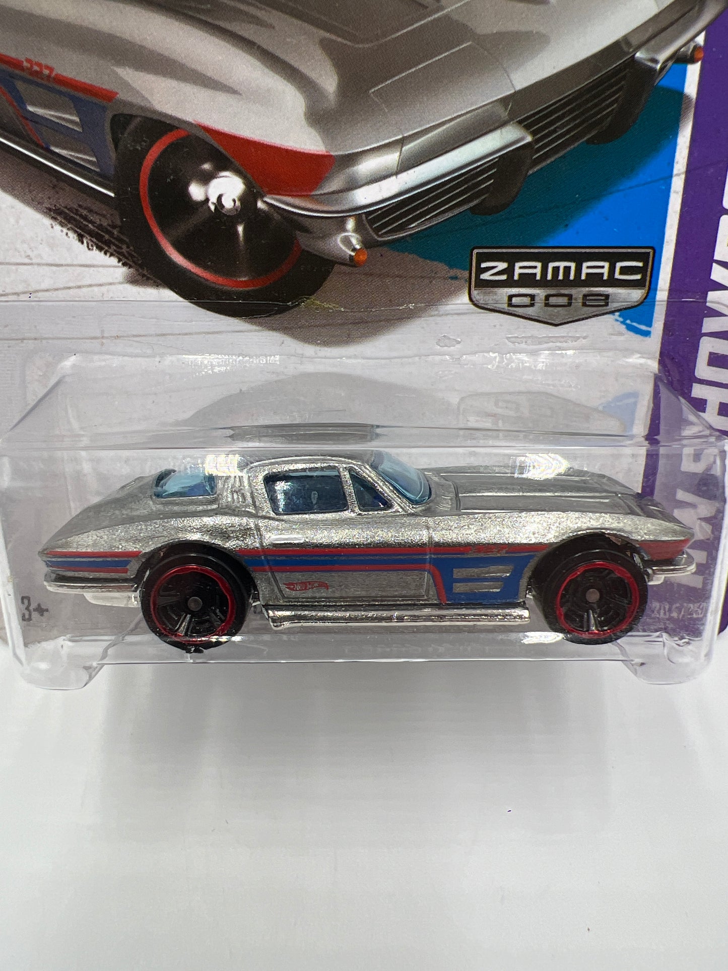 2013 Hot Wheels Walmart Zamac 8 #204 64 Corvette Stingray 146D