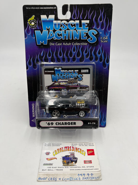 Muscle Machines 69 Charger Black 01-76 222A