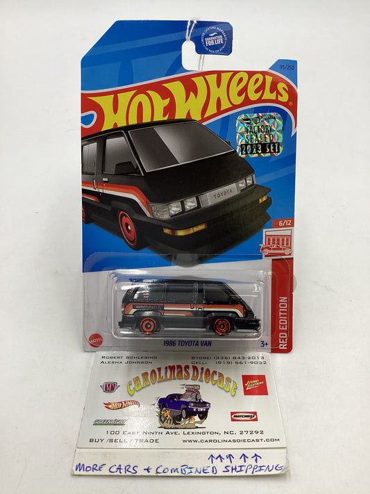 2023 Hot wheels Red Edition Factory Sealed 1986 Toyota Van #95 150F