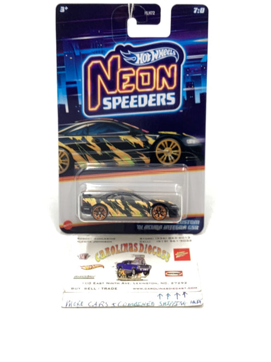 Hot wheels Neon Speeders Custom 01 Acura Integra GSR 7/8