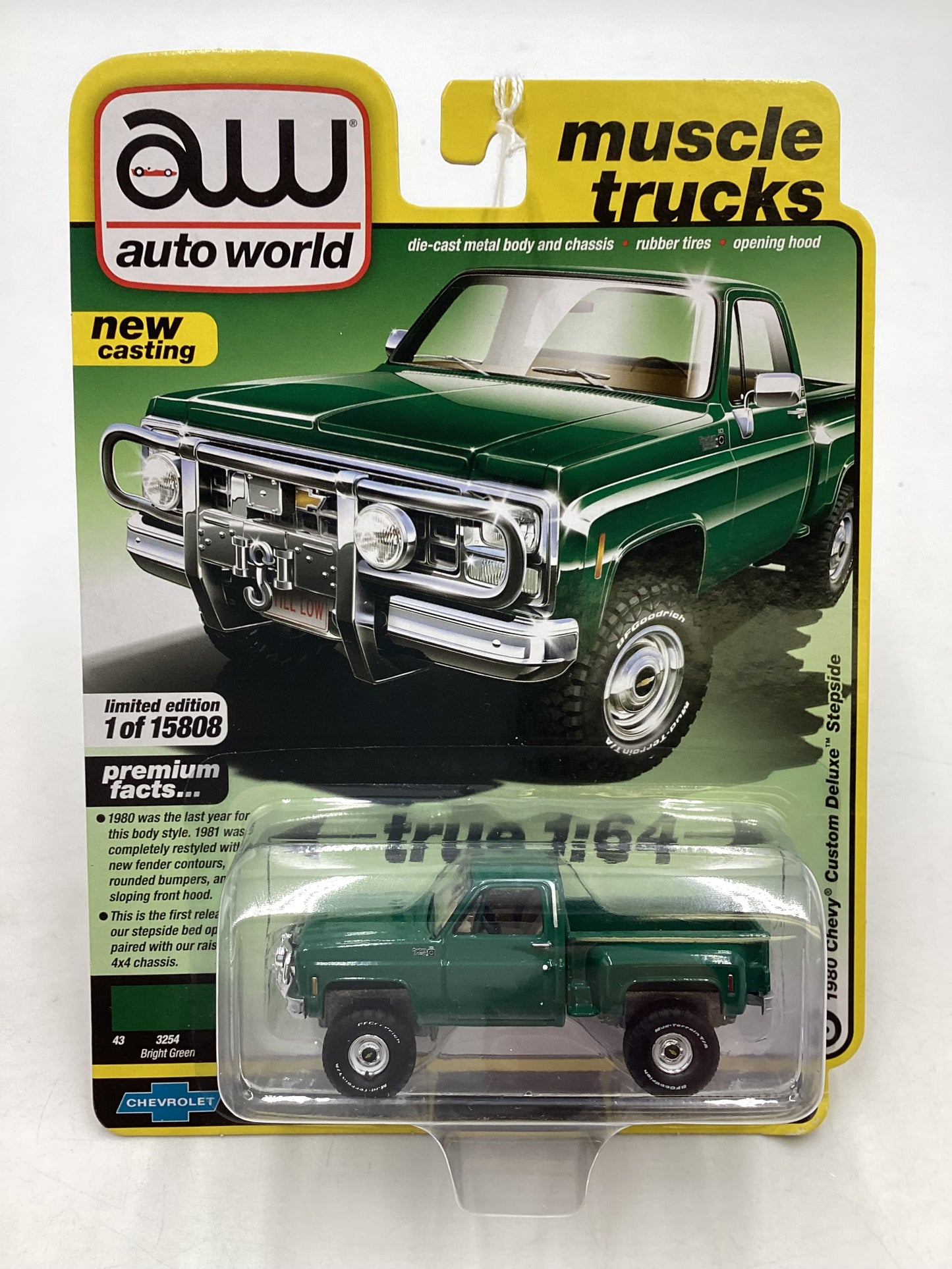 Auto World Muscle Trucks 1980 Chevy Custom Deluxe Stepside 185B