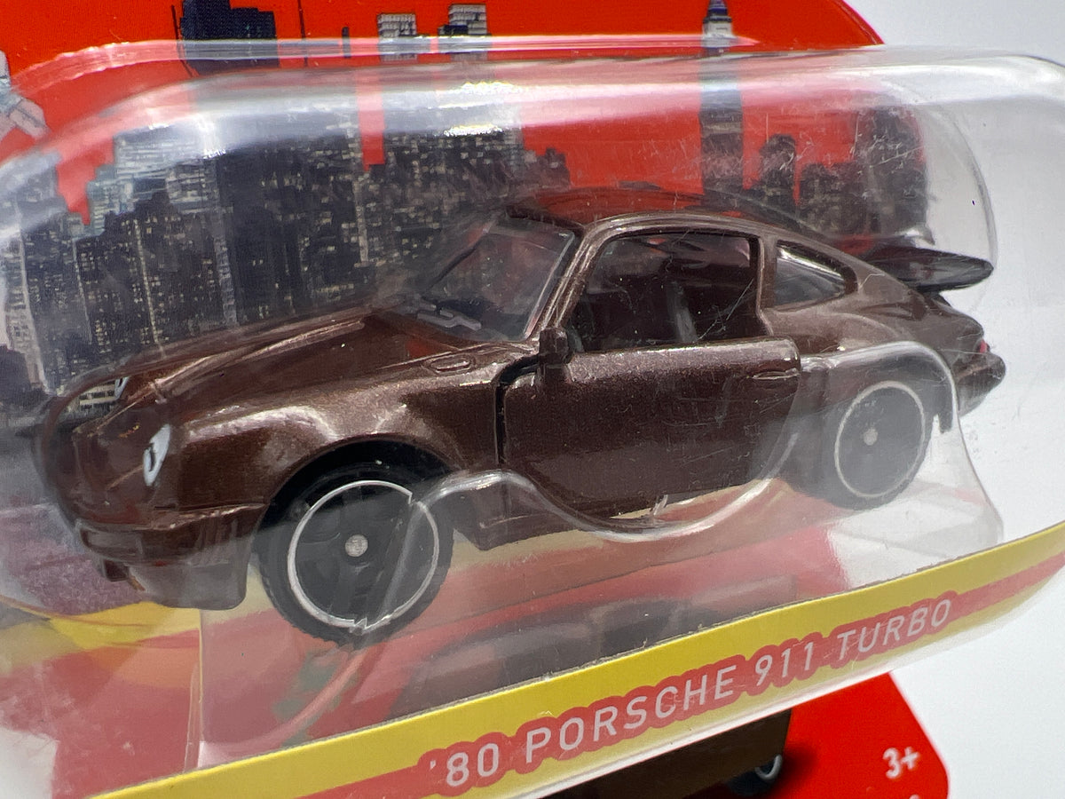 Matchbox Moving Parts #18 80 Porsche 911 Turbo Brown