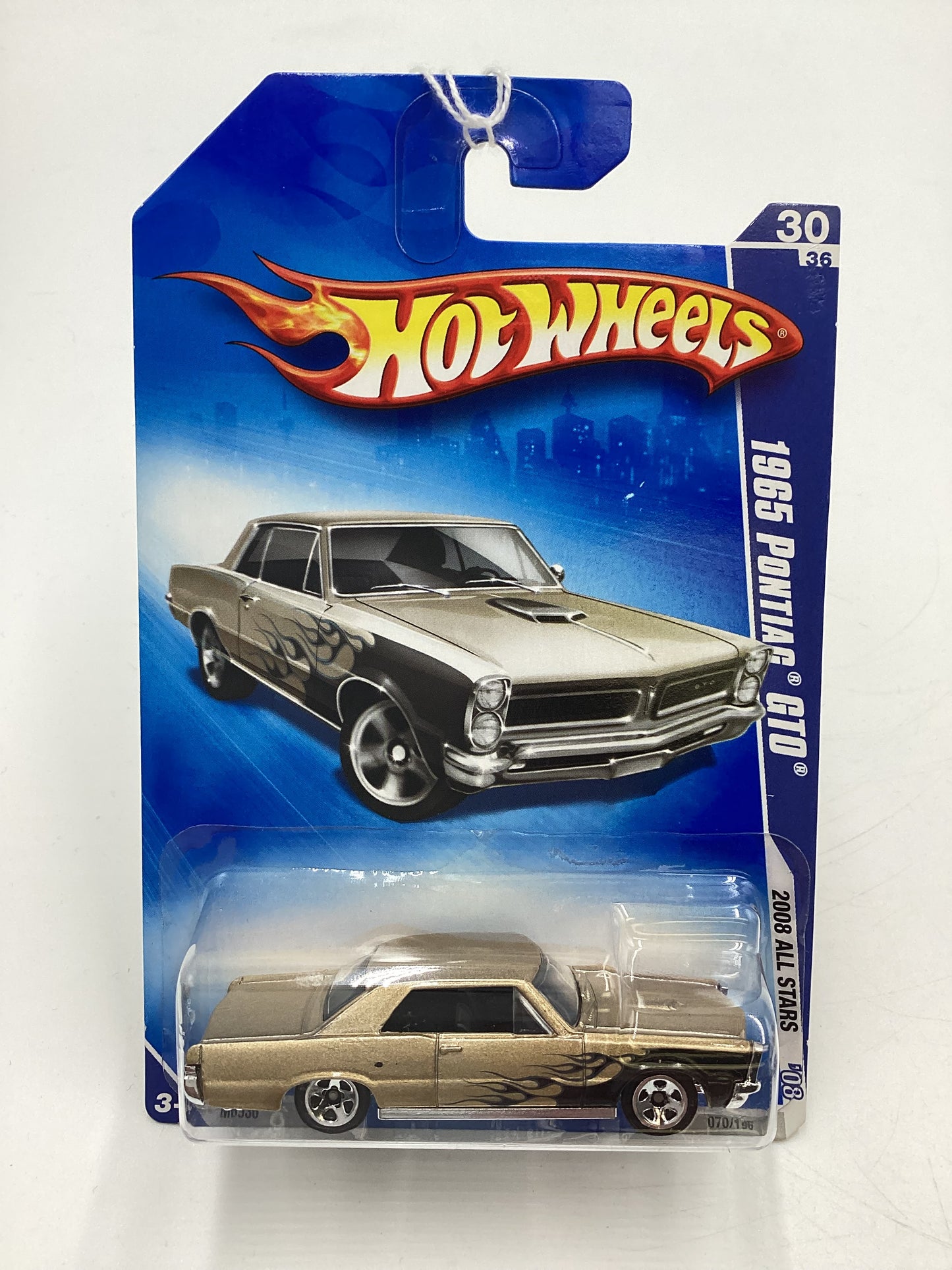 2008 Hot Wheels All Stars #70 1965 Pontiac GTO Gold Kmart Exclusive 239B