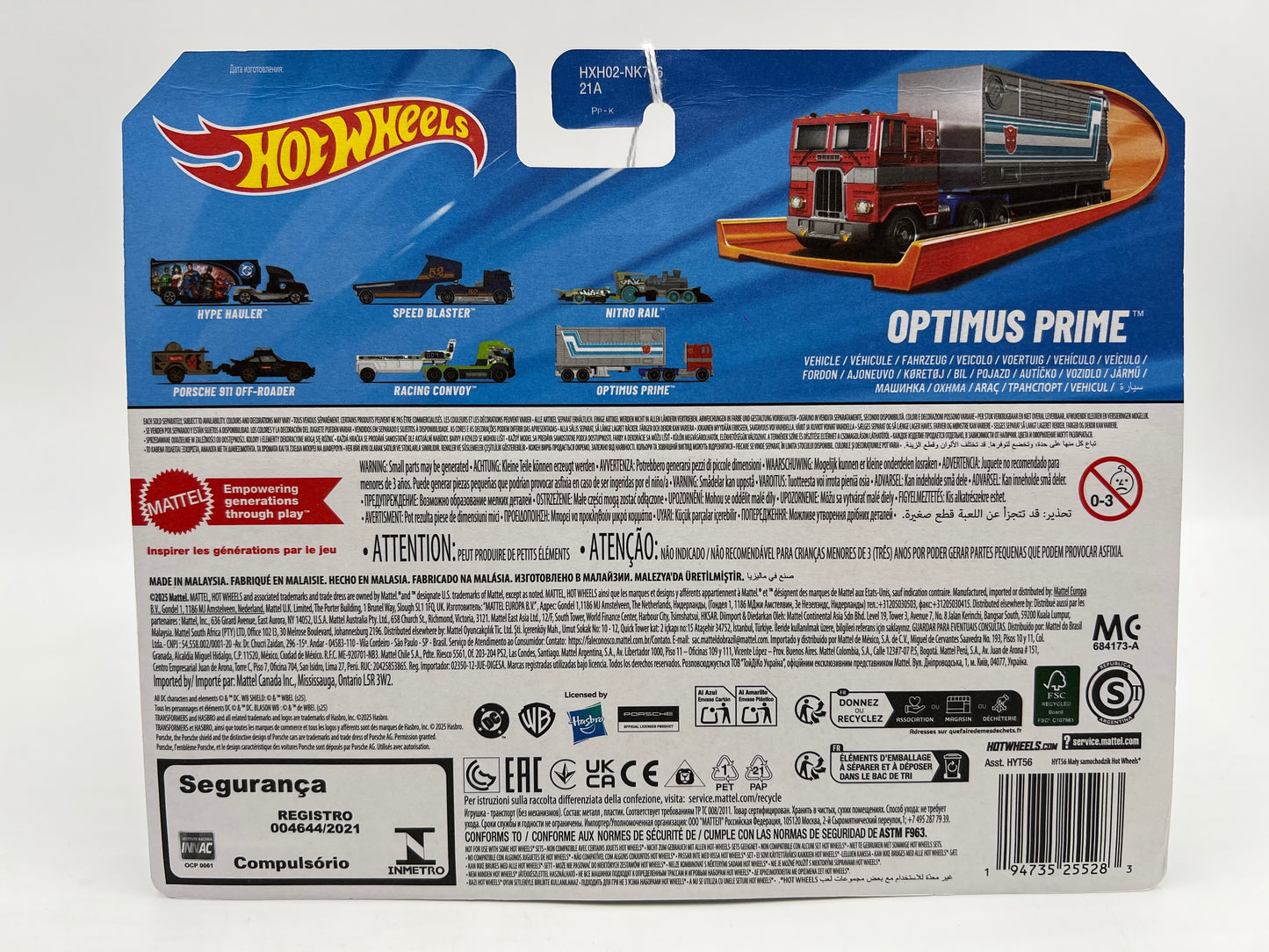 Hot Wheels Track Fleet Transformers Optimus Prime