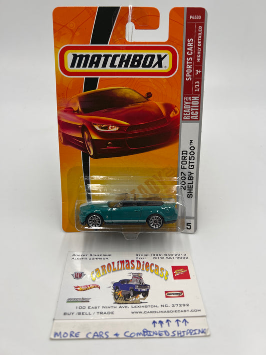 Matchbox #15 Sports Cars 2007 Ford Shelby GT500 Teal 208C