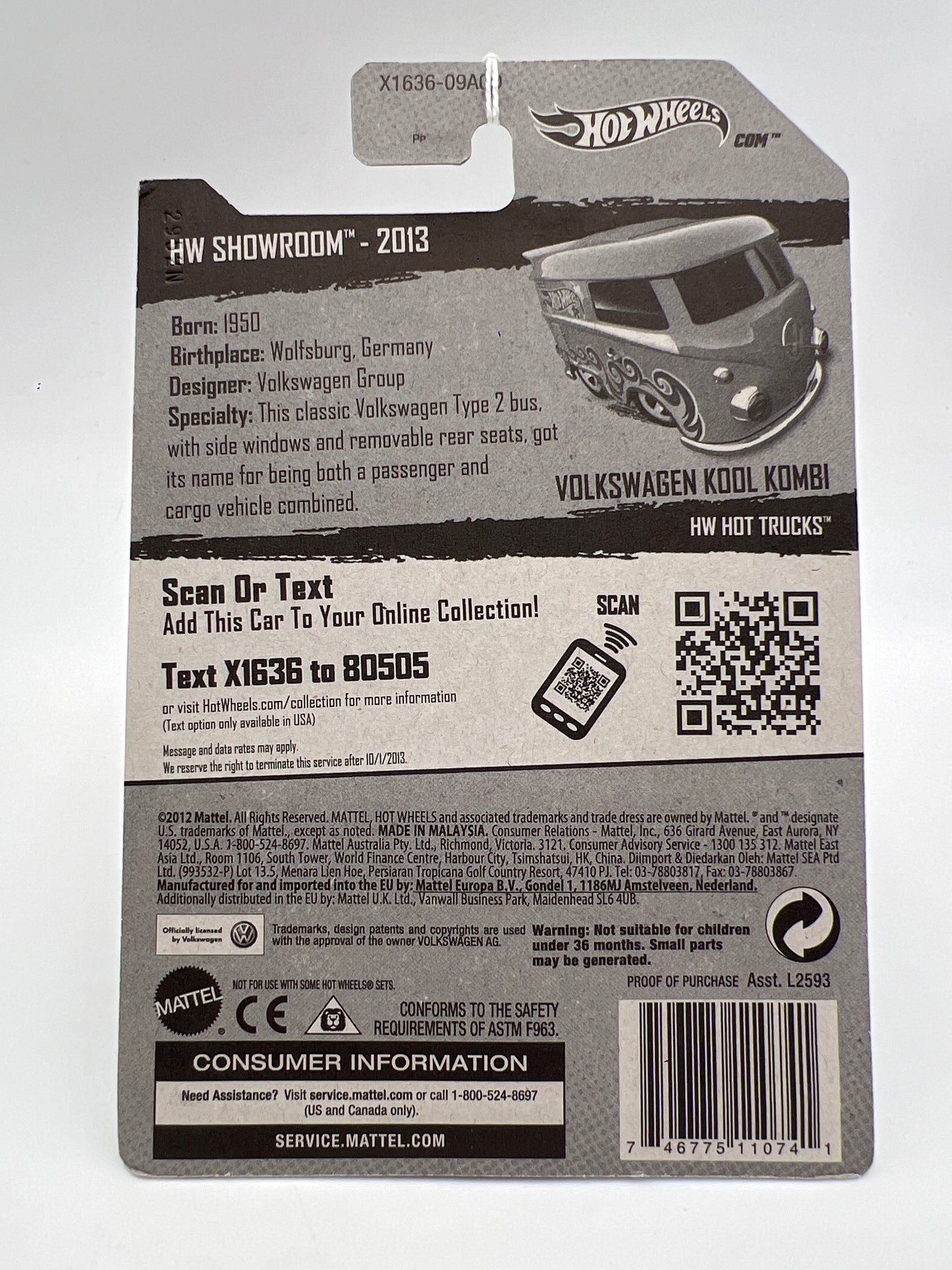 2013 Hot Wheels Showroom #169 Kool Kombi Green 97A