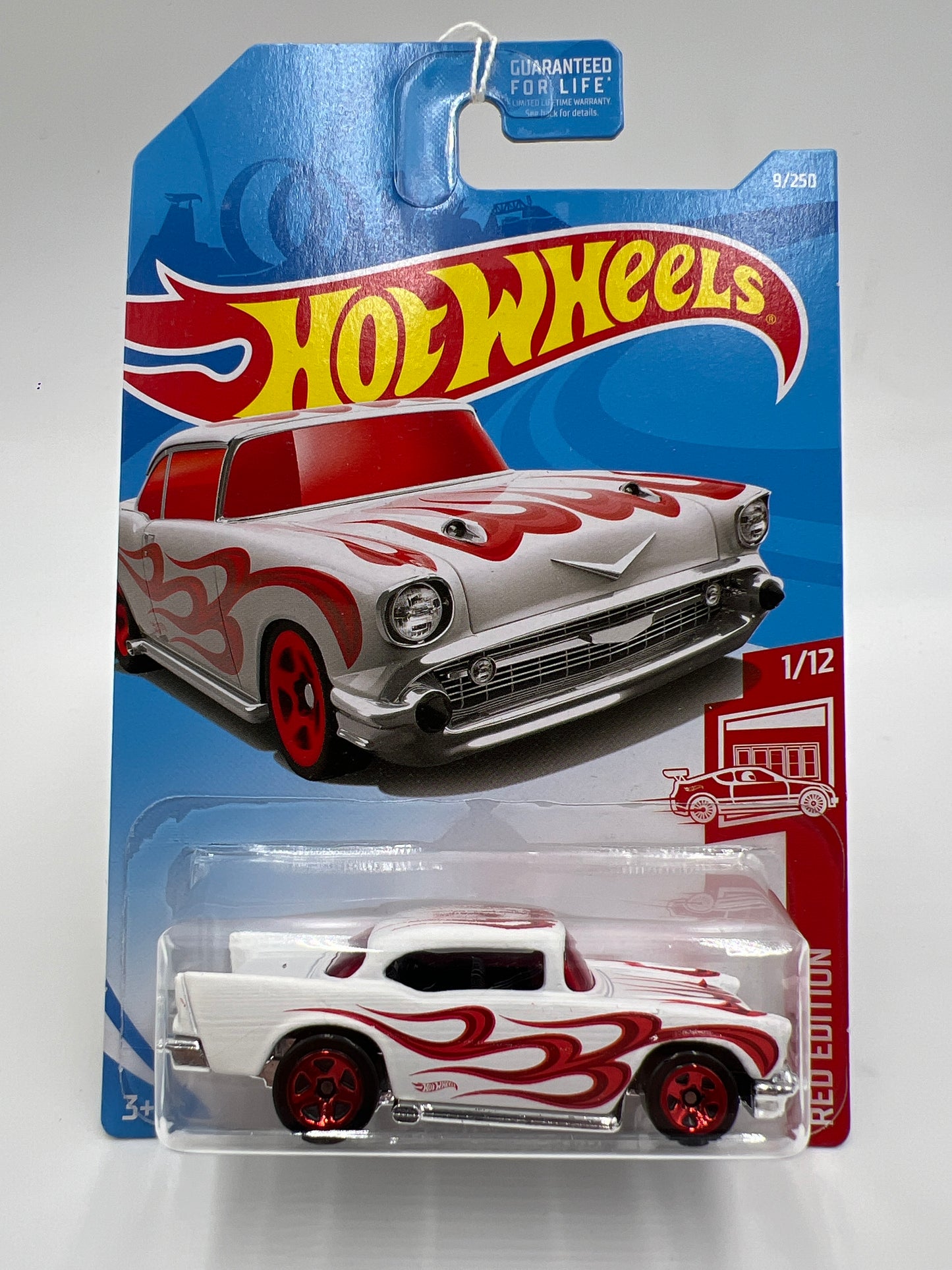 2019 Hot Wheels Target Exclusive Red Edition #9 57 Chevy White 148E
