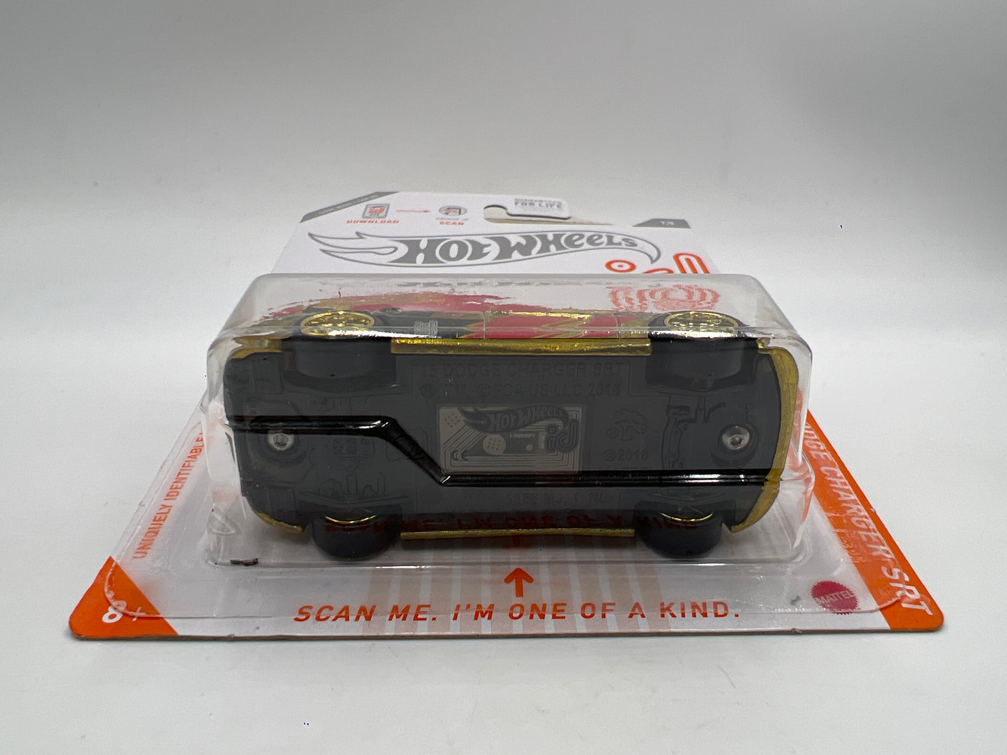 Hot Wheels 15 Dodge Charger SRT iD Chase Gold Wheel Swap Custom On Card W/Protector SR