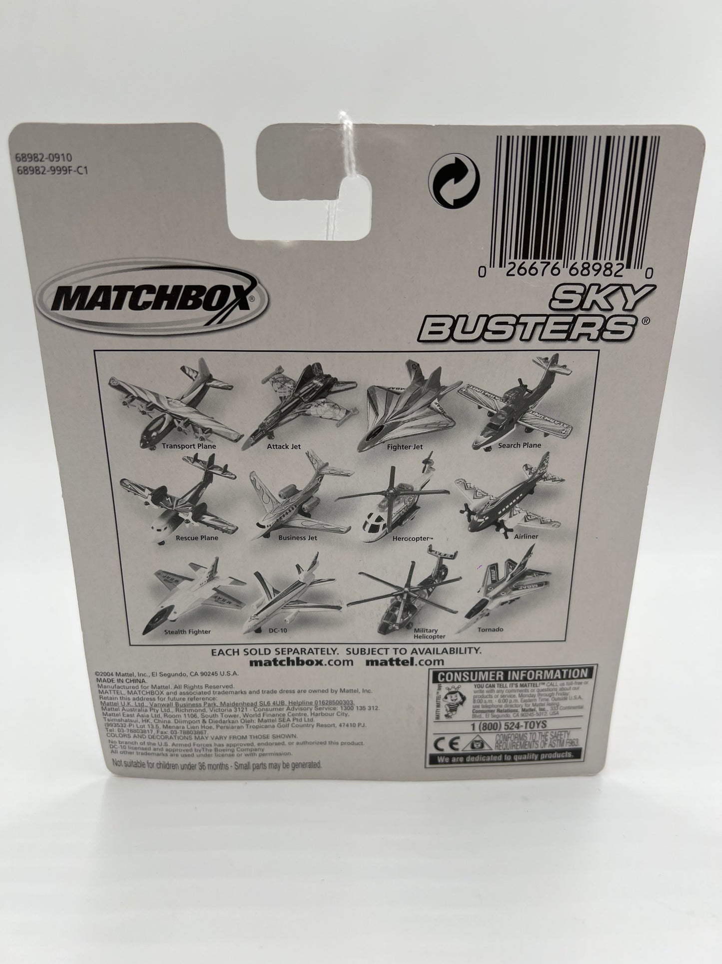 Matchbox Sky Busters Transport Plane MBAF Blue