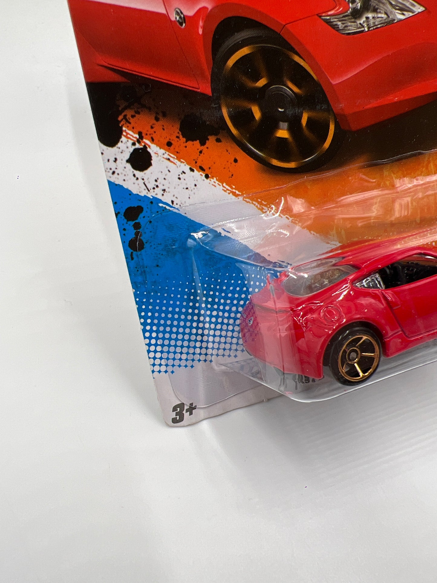 2011 Hot Wheels Faster Than Ever #143 Nissan 370Z Red W/Protector See Description