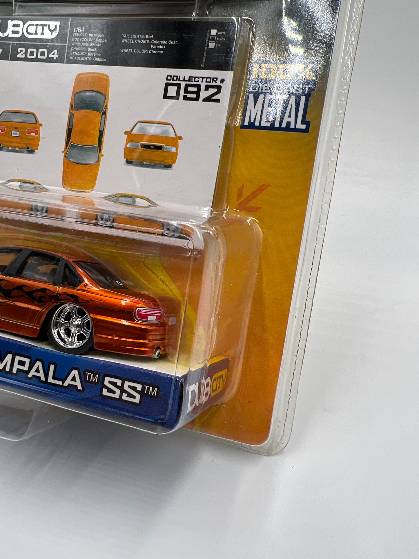 Jada Toys Dub City #92 96 Chevy Impala SS Orange