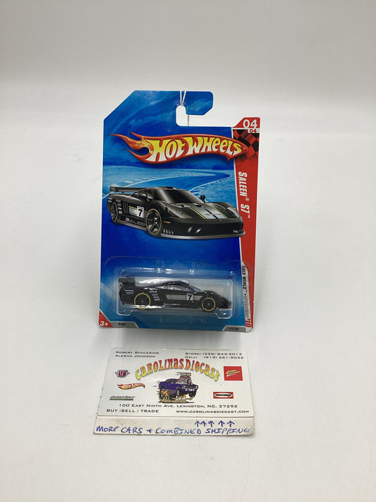 2010 Hot wheels HW Race World #172 Black Saleen S7 24A