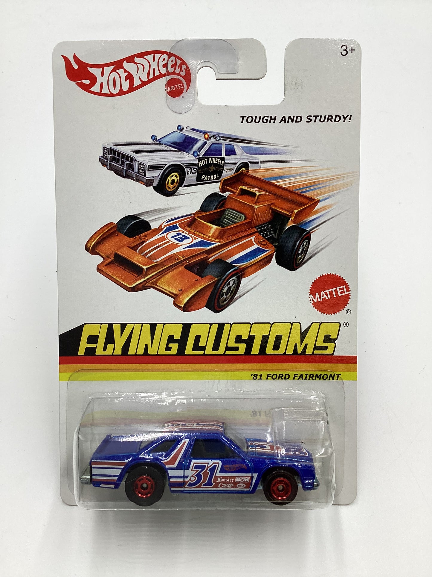 Hot Wheels Flying Customs 81 Ford Fairmont Blue with protector