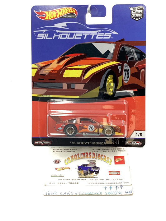 Hot wheels car culture silhouettes 76 Chevy Monza #1