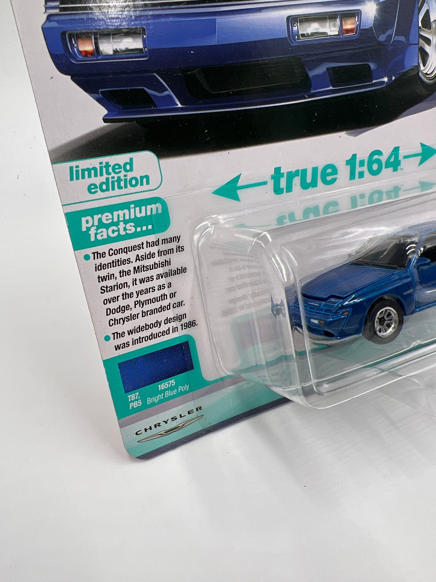2025 Auto World Modern Muscle Release 1 Version A 1988 Chrysler Conquest TSi Blue 184A