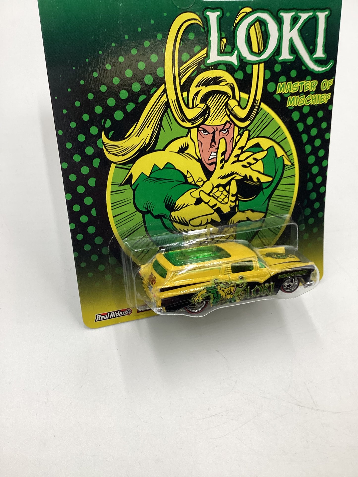 Hot wheels Pop Culture Marvel Loki 8 Crate Delivery Yellow 272A