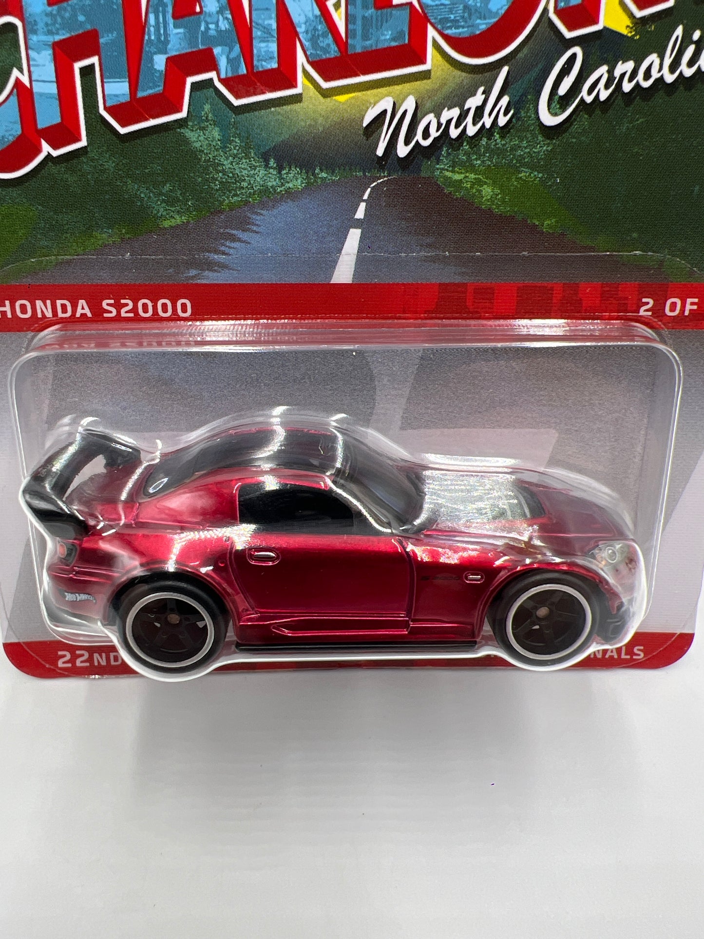 2022 Hot Wheels 22th Annual Collectors Nationals Charlotte 2085/6200 Honda S2000 Red W/Protector