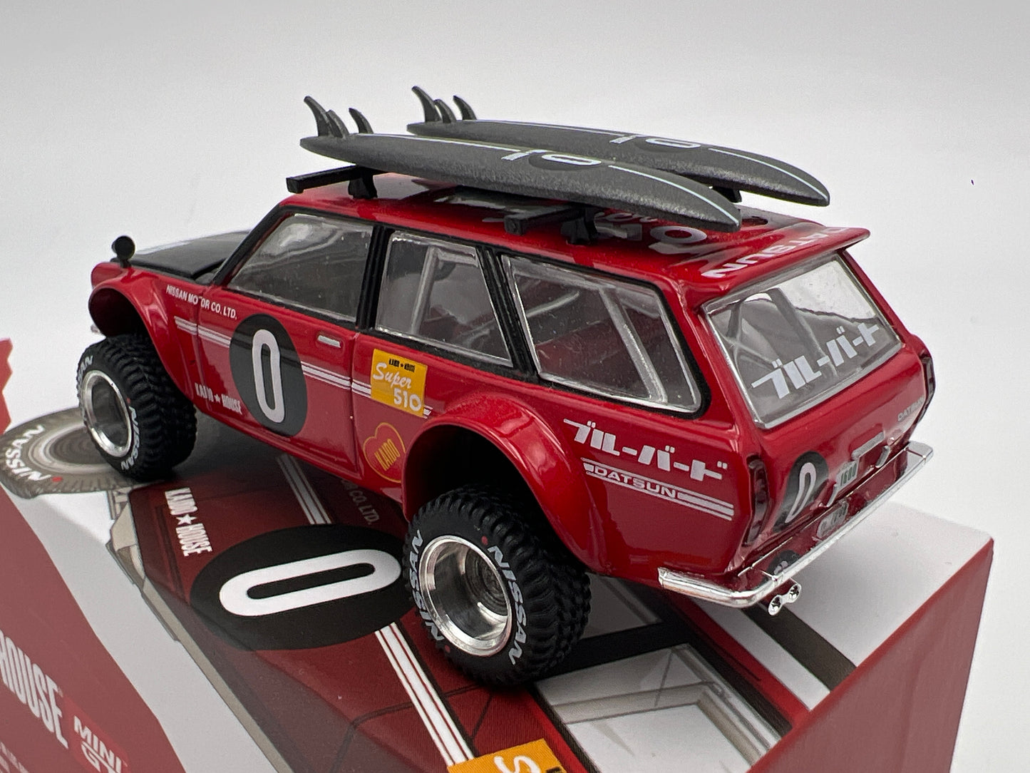 Mini GT x Kaido House #054 Datsun 510 Wagon 4x4 Red