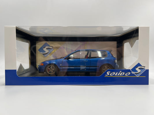 Solido 1:18 Scale Honda Civic EG6 Blue