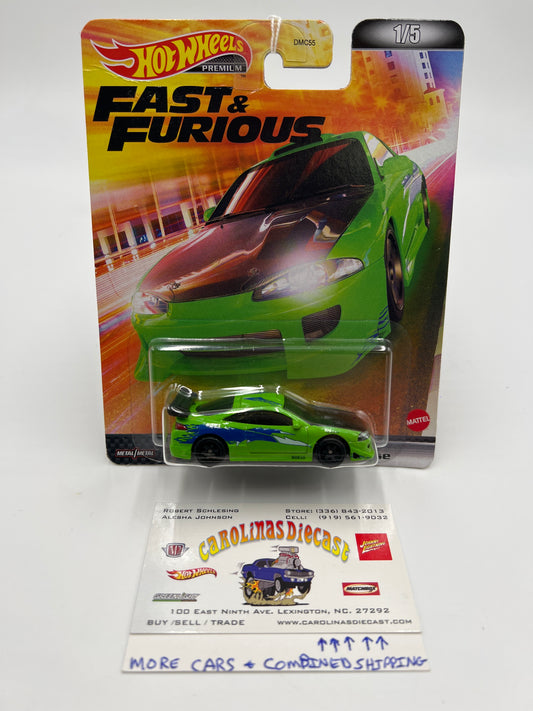 2023 Hot Wheels Fast & Furious #1 95 Mitsubishi Eclipse Green Bad Card 247B