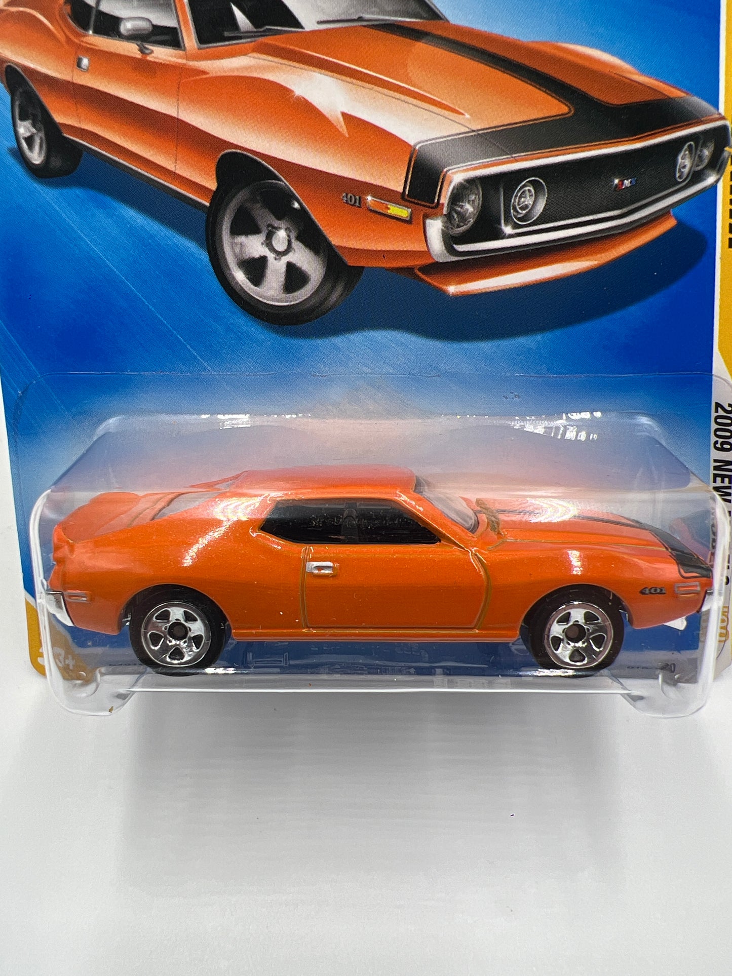 2009 Hot Wheels New Models #16 AMC Javelin AMX Orange 46A