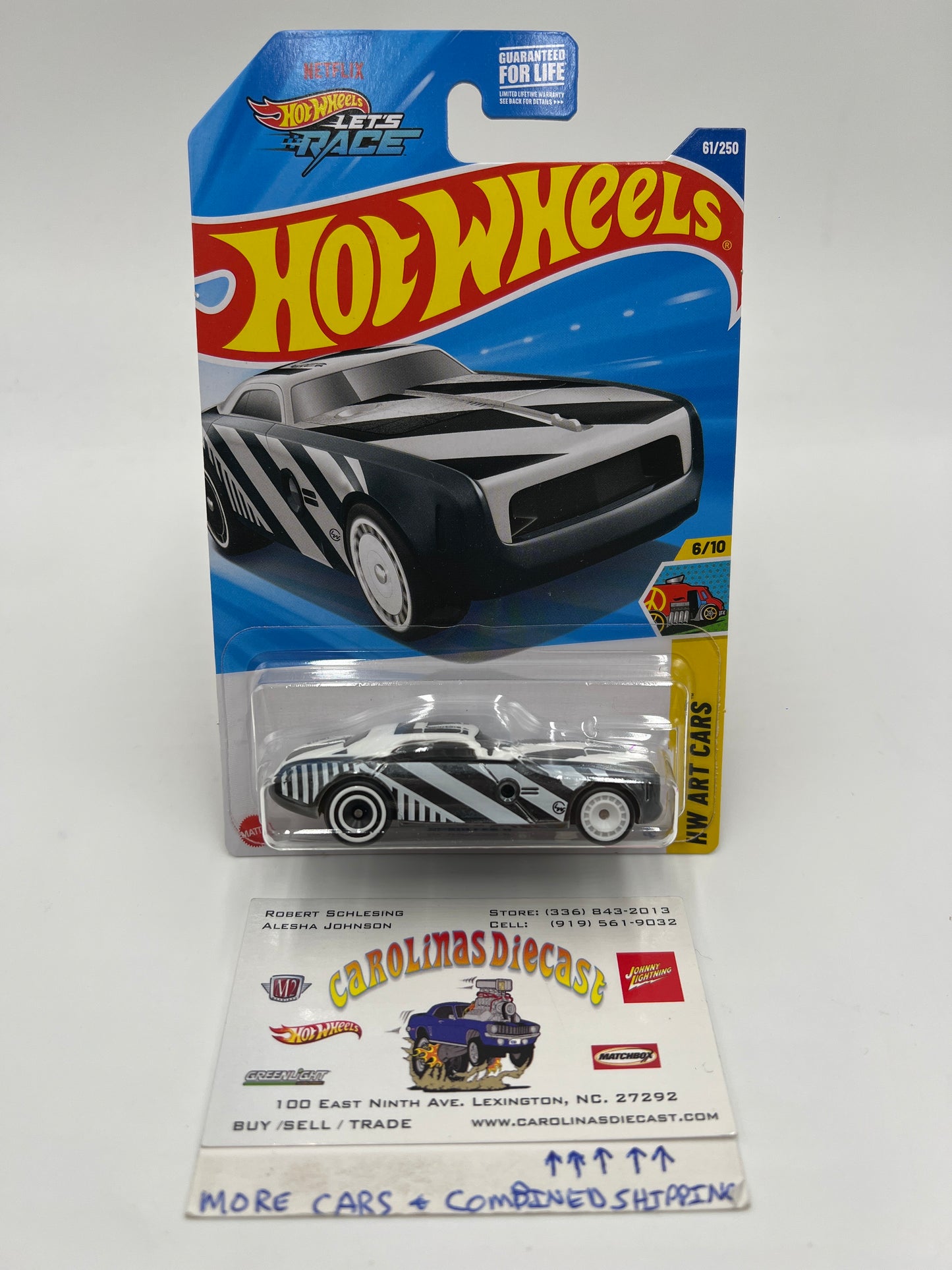 2025 Hot Wheels C Case Super Treasure Hunt #61 Hi-Roller II Black/White W/Protector #1