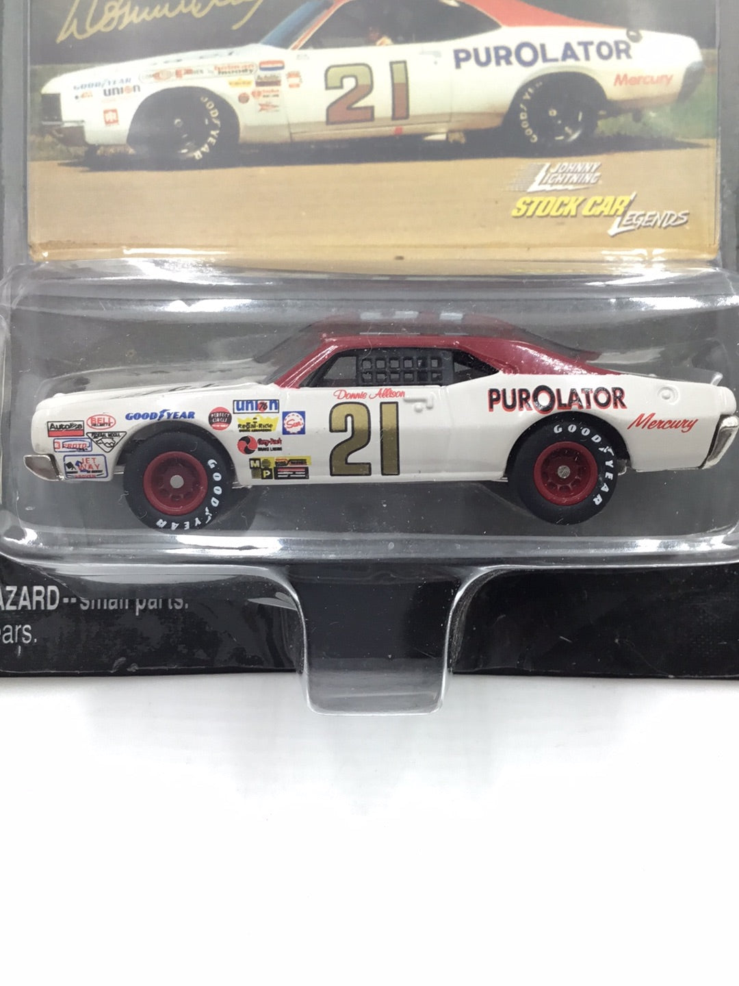 Johnny lightning Stock Car Legends #21 Donnie Allison Mercury Cyclone #2 OO1