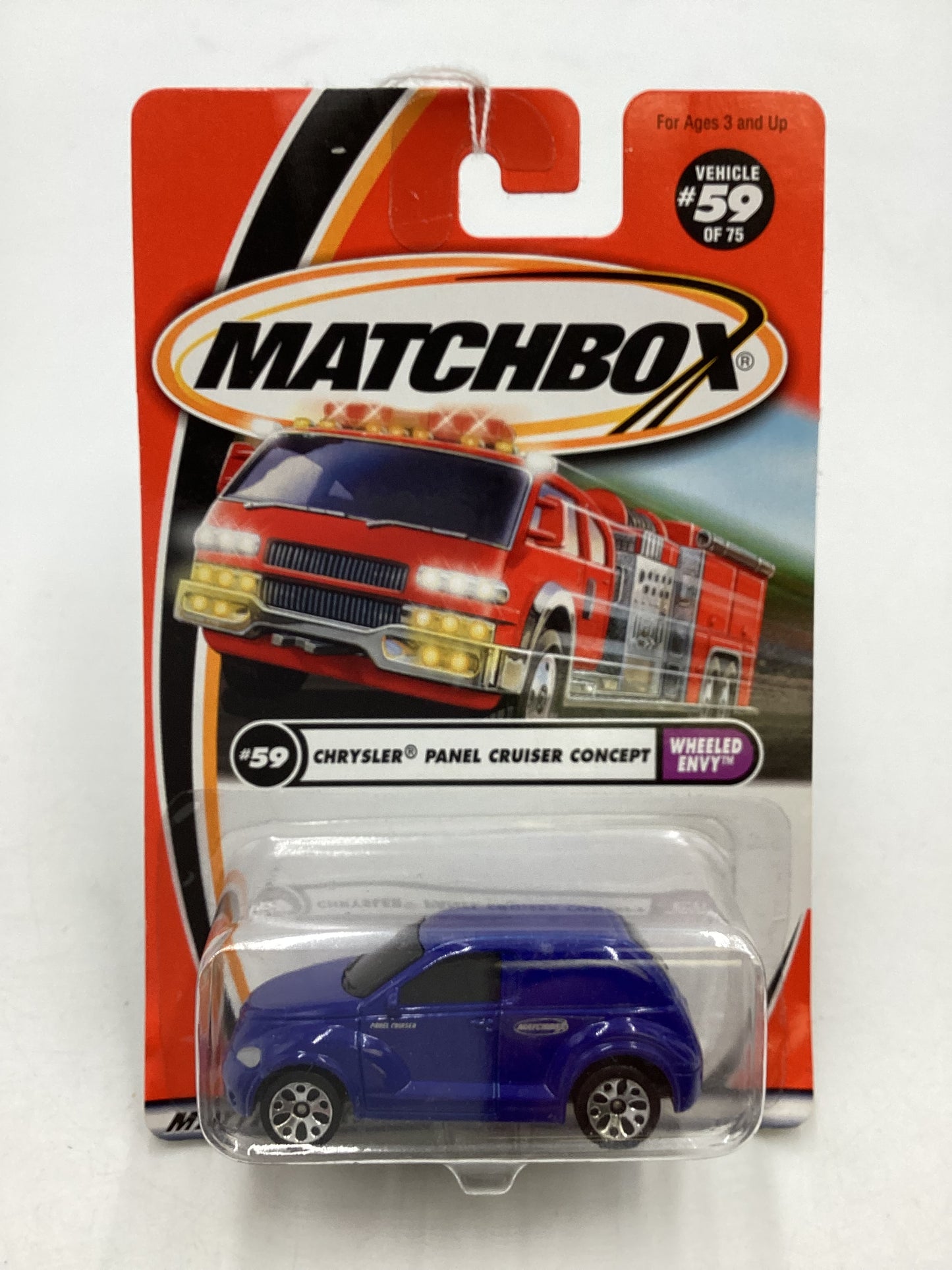 Matchbox #59 MBX Wheeled Envy Chrysler Panel Cruiser Concept Blue 208F