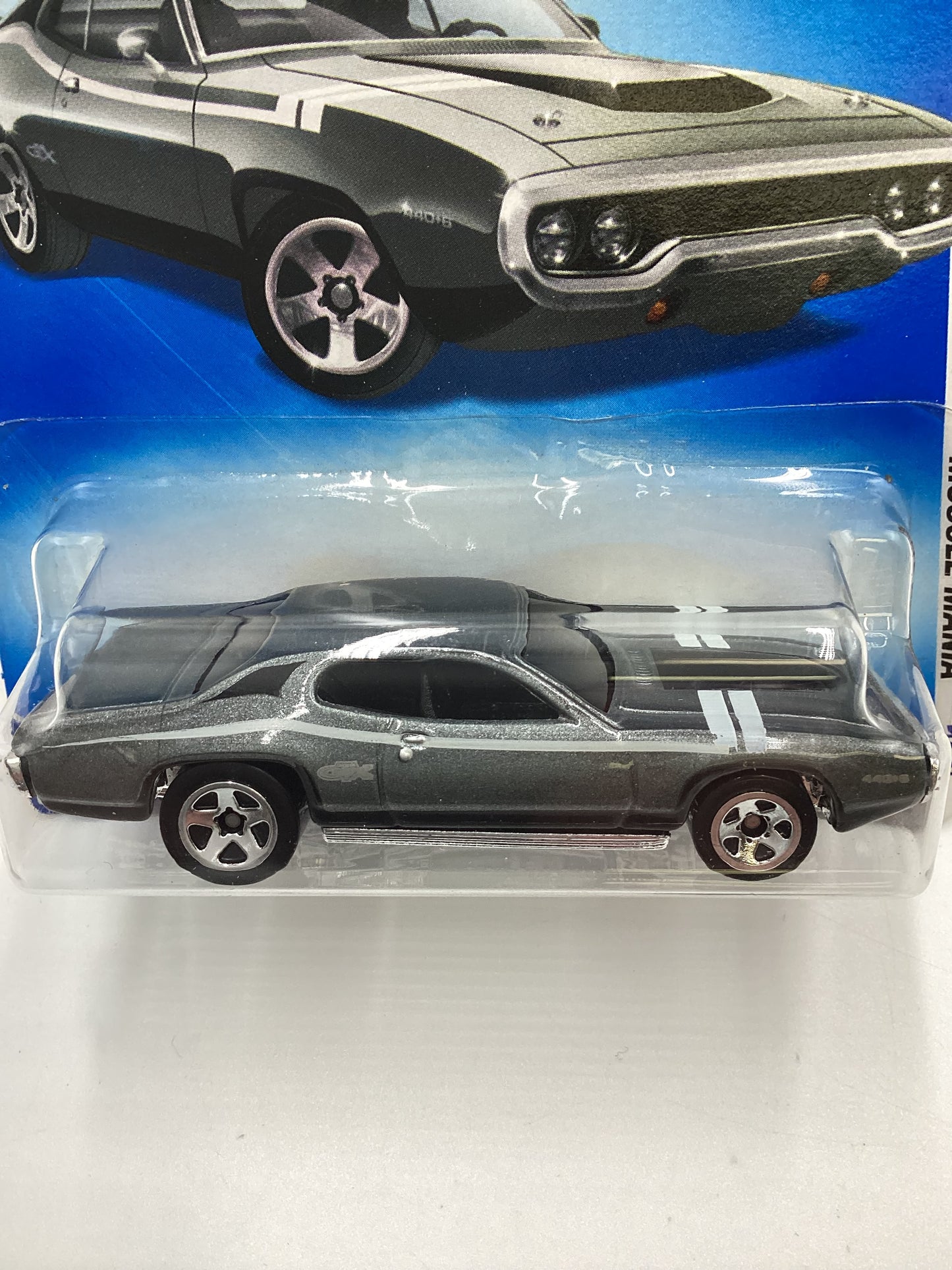 2009 Hot Wheels #80 71 Plymouth GTX Gray Kmart Exclusive 239B