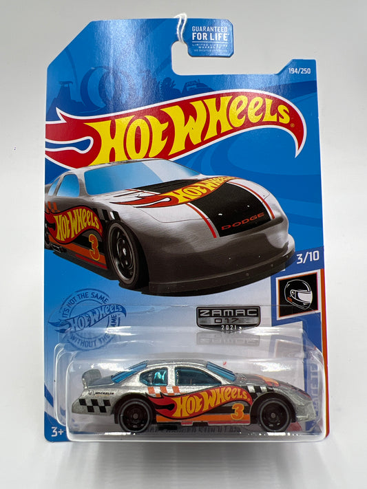 2021 Hot Wheels Walmart Exclusive Zamac 17 #194 Dodge Charger Stock Car 145F