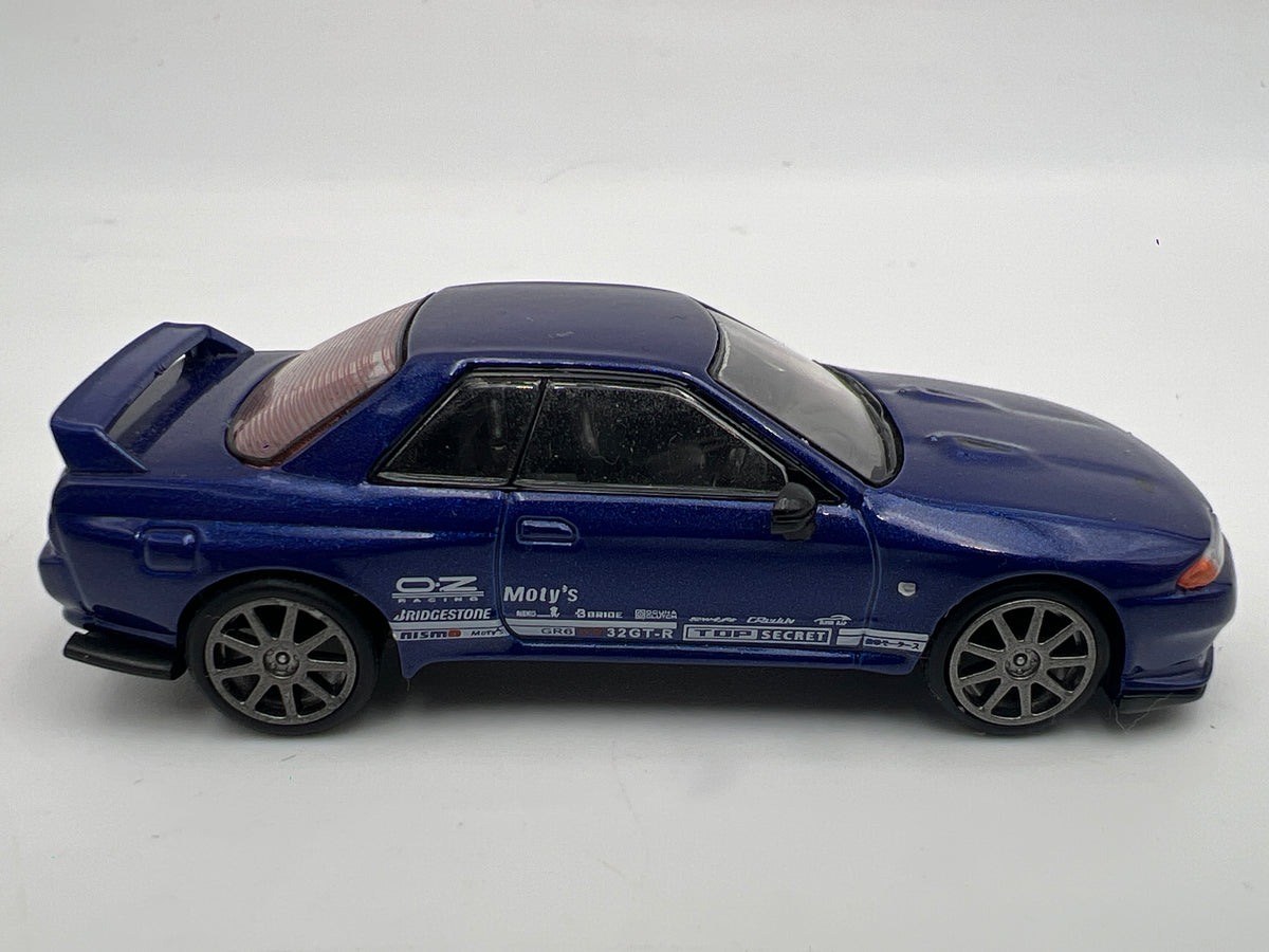Mini GT #589 MiJo Exclusive Nissan Skyline GT-R Top Secret Metallic Blue