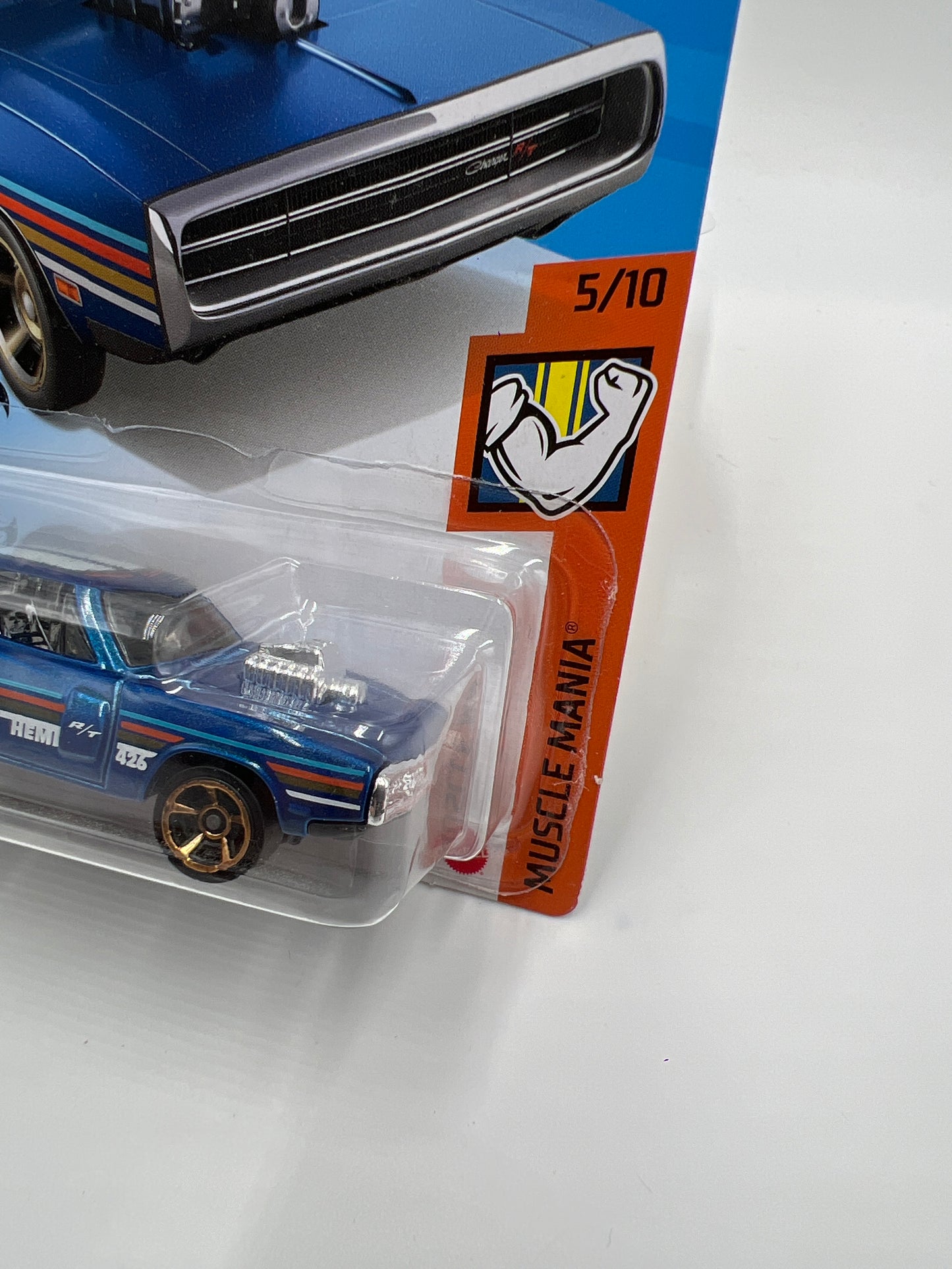 2020 Hot Wheels Muscle Mania #249 70 Dodge Charger R/T Blue